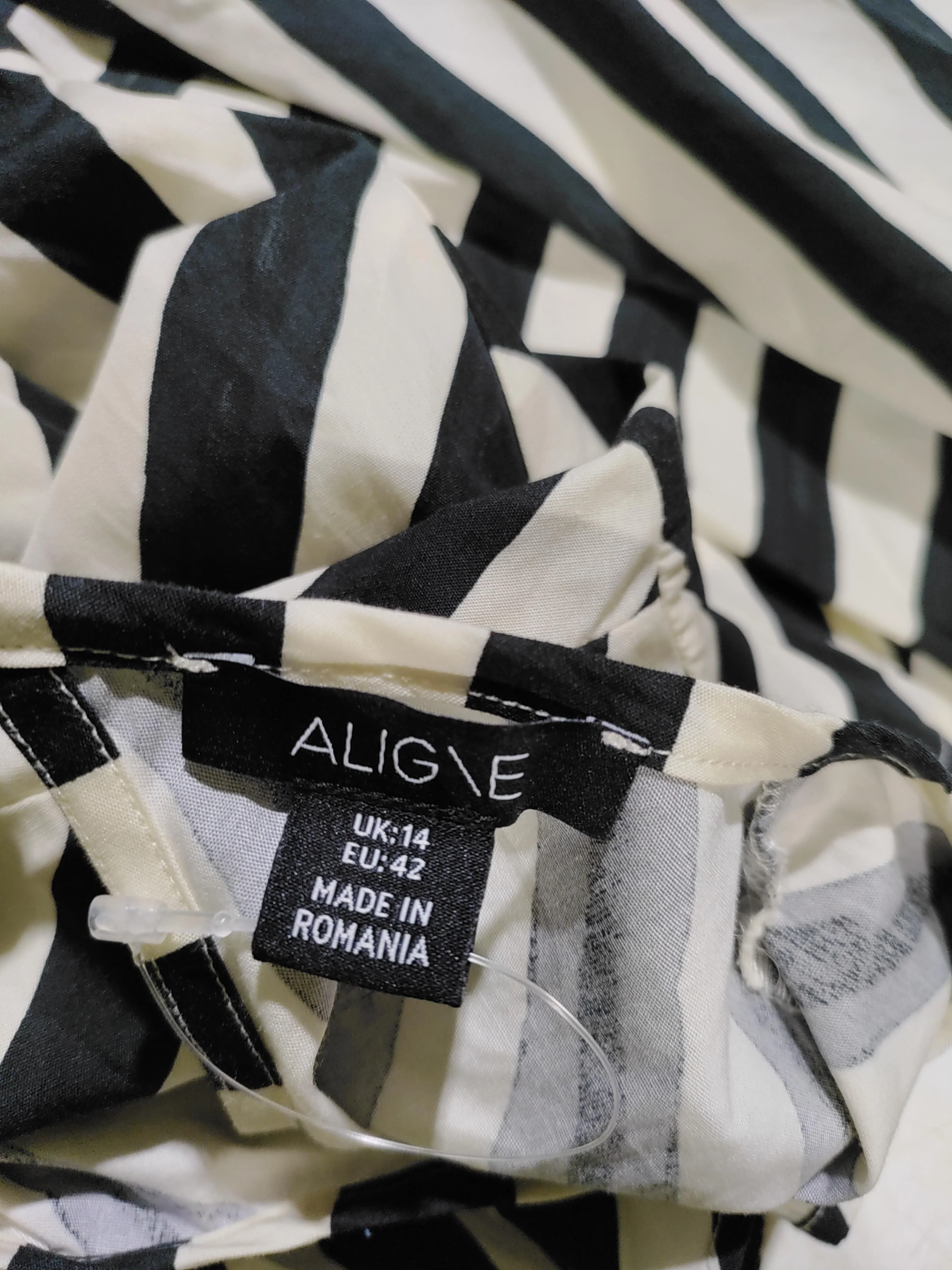 Aligne Shirt Mini Dress UK14 in Multi - Image 6