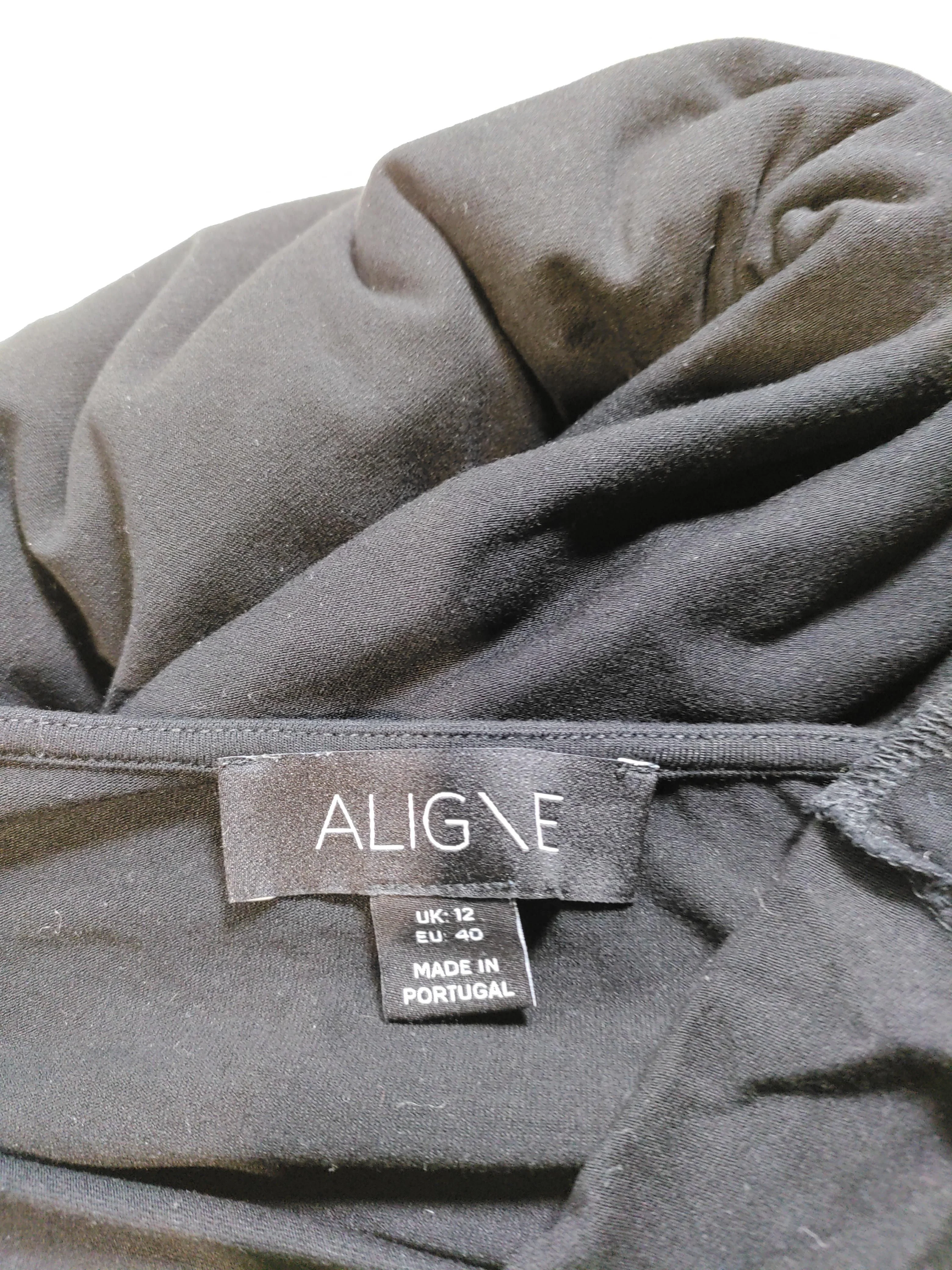 Aligne T-Shirt Midi Dress UK12 in Black - Image 5
