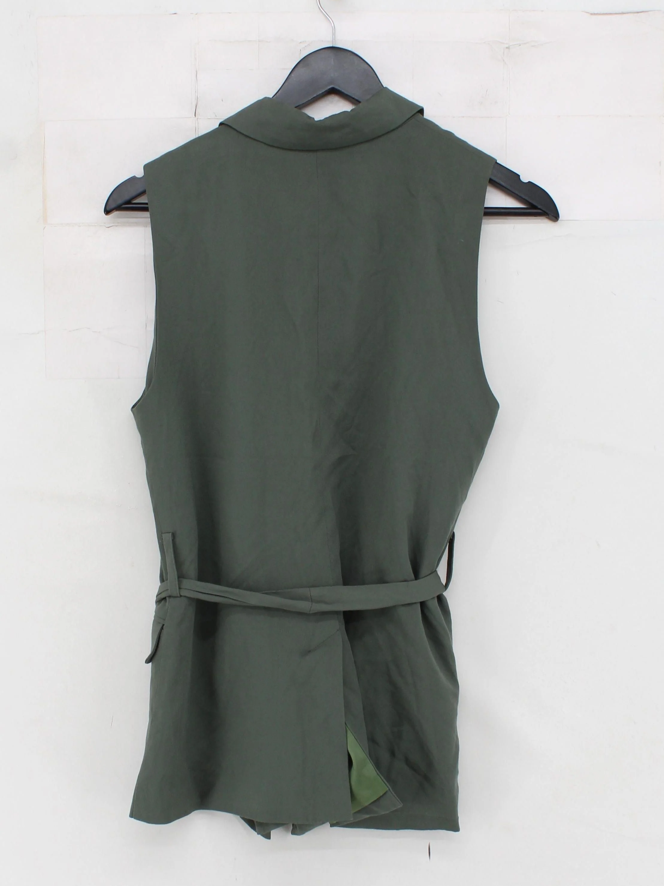 Aligne Women's Blazer UK 8 Green Viscose with Polyester Overcoat - Image 2
