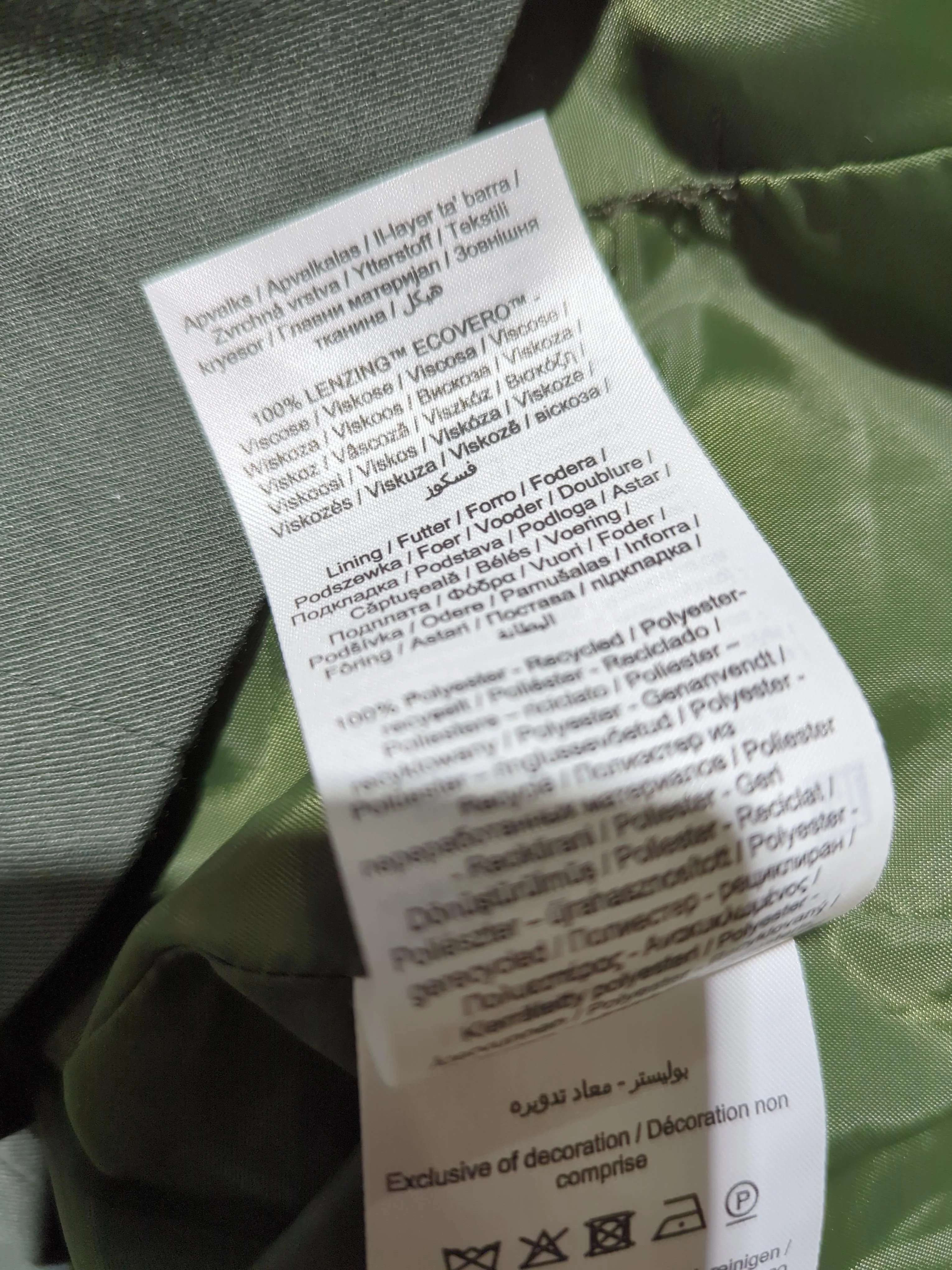 Aligne Women's Blazer UK 8 Green Viscose with Polyester Overcoat - Image 7
