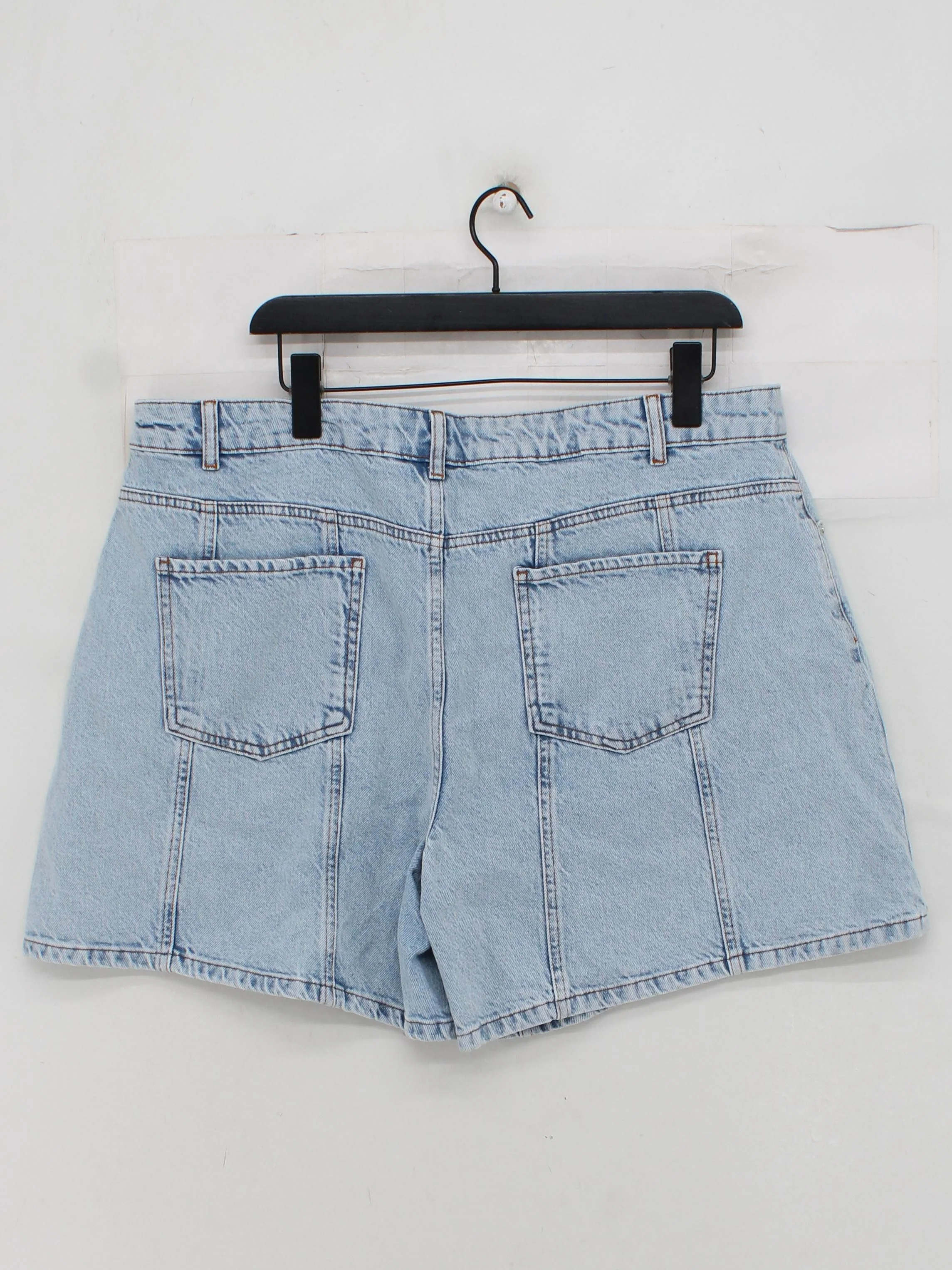 Aligne Women's Shorts UK 18 Blue 100% Cotton Mom - Image 2