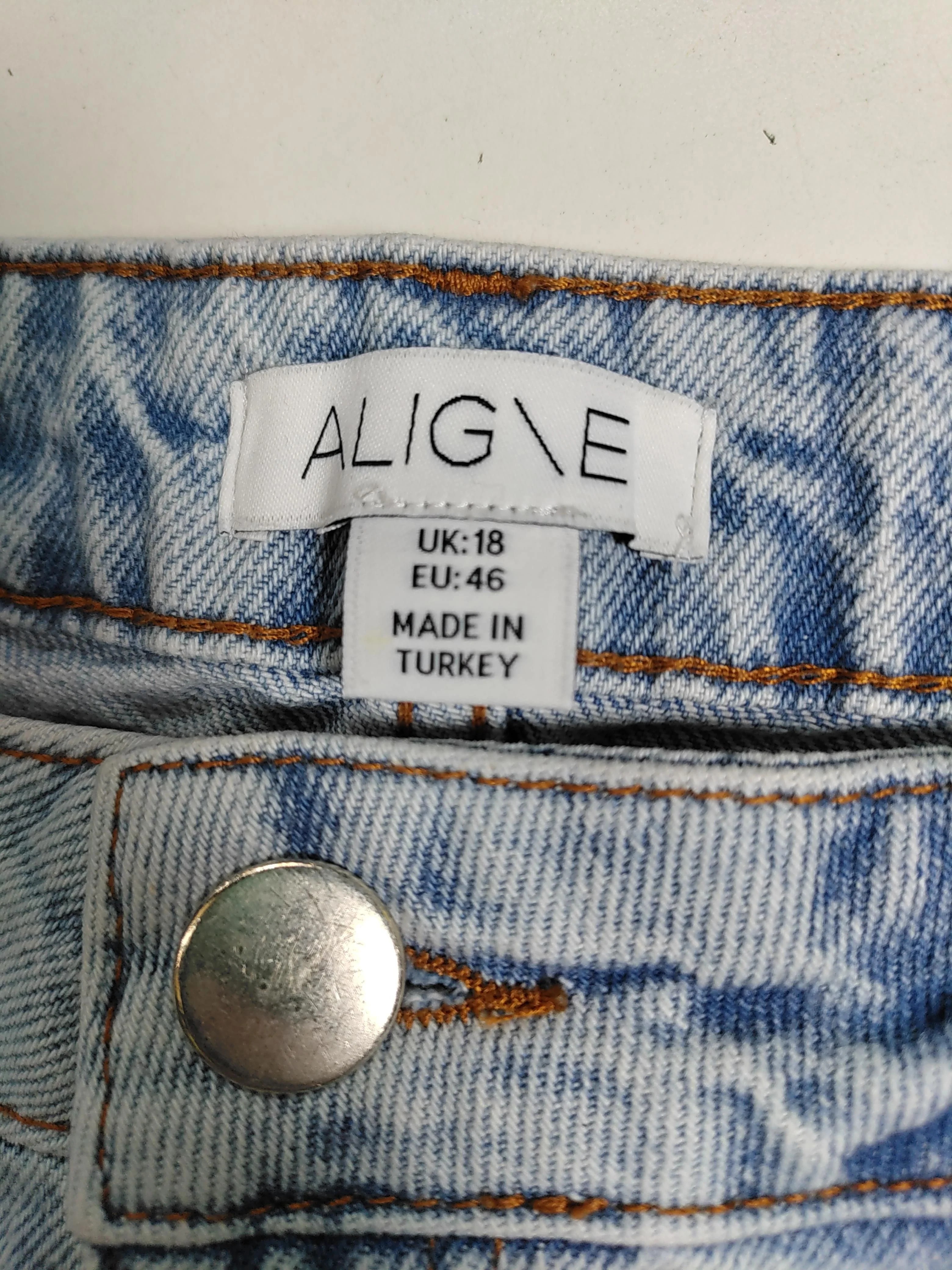 Aligne Women's Shorts UK 18 Blue 100% Cotton Mom - Image 5