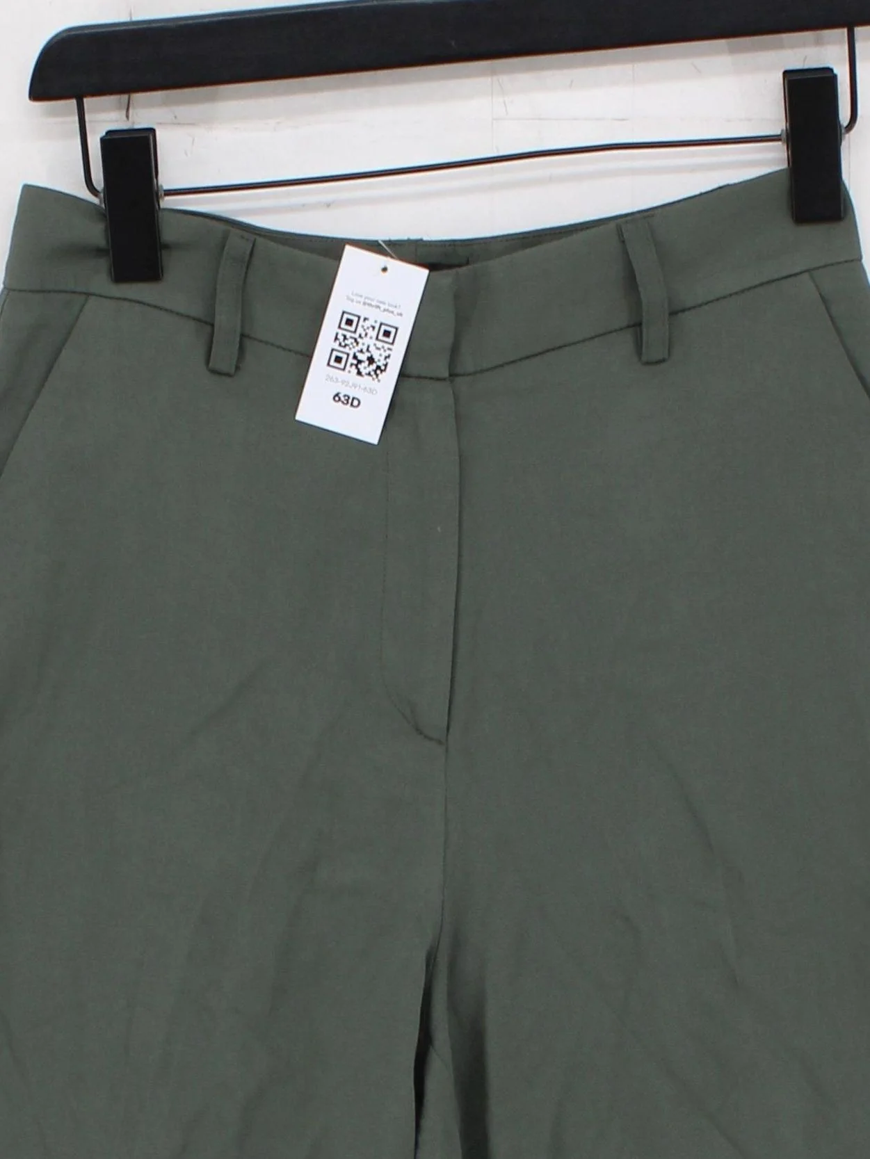 Aligne Women's Shorts UK 8 Green Viscose with Polyester Mom - Image 3