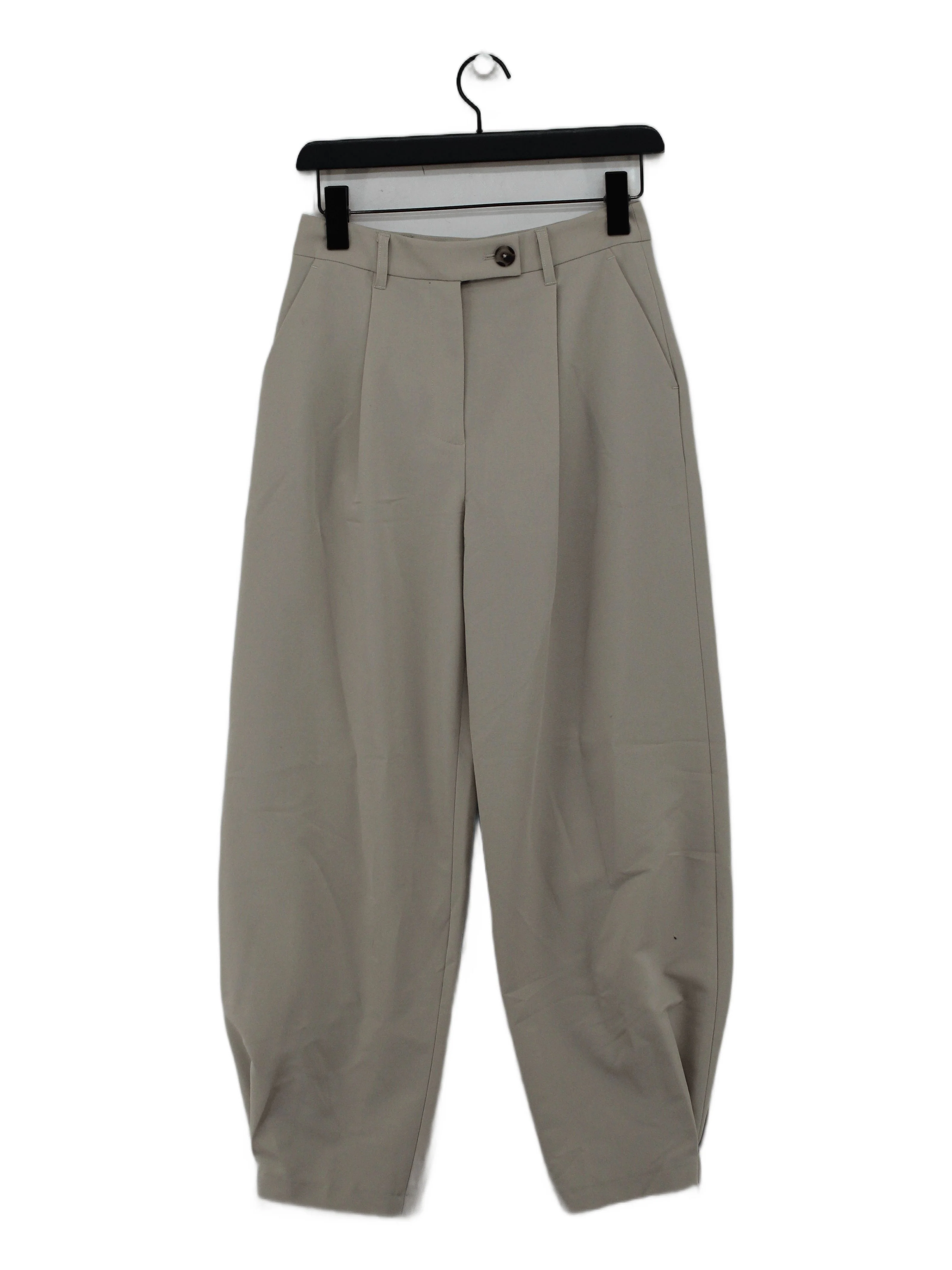 Aligne Women's Trousers UK 8 Cream Polyester with Viscose, Elastane Cropped