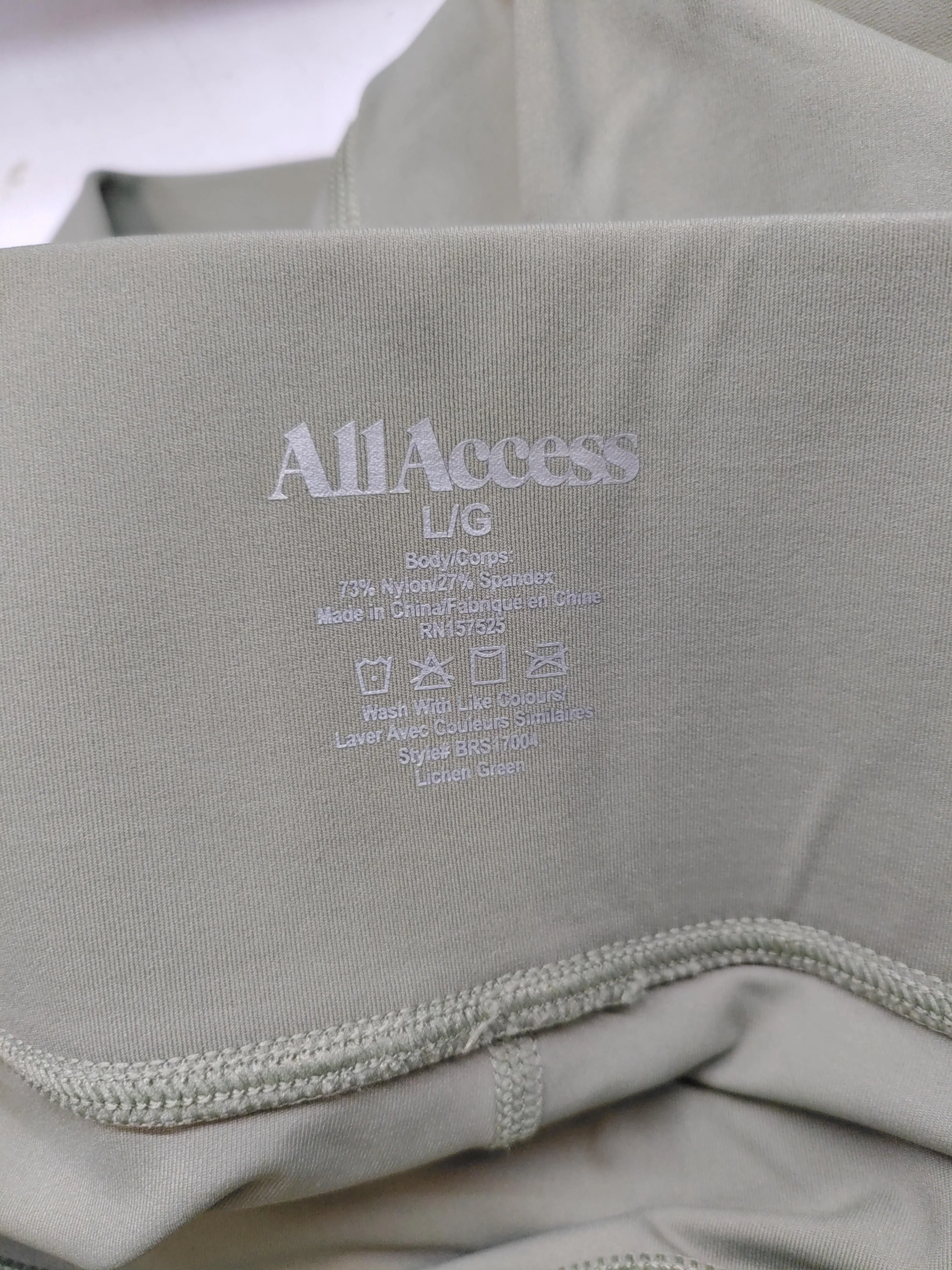 All Access Women's Leggings L Green Nylon with Spandex Full length - Image 5