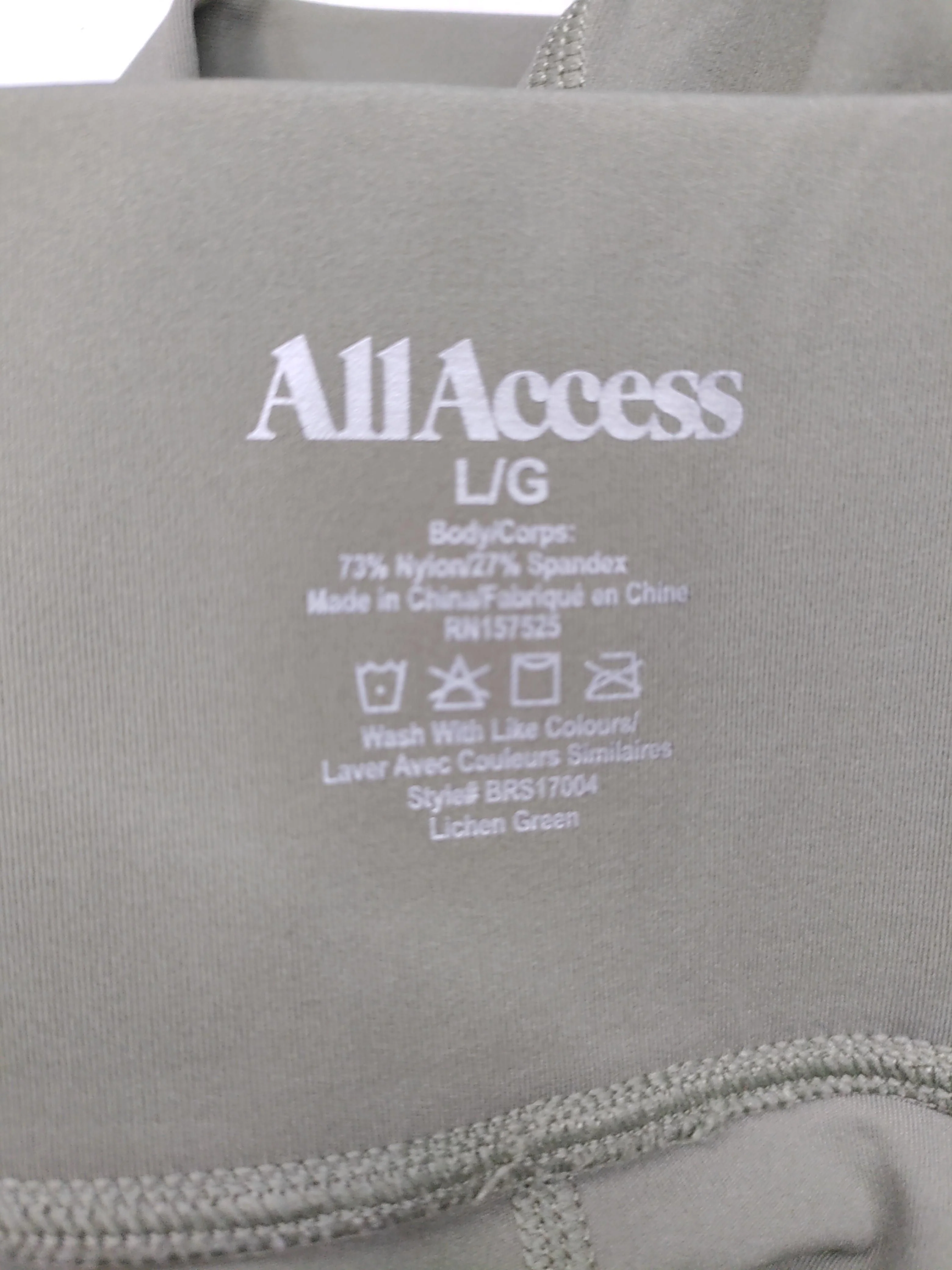 All Access Women's Leggings L Green Nylon with Spandex Full length - Image 6