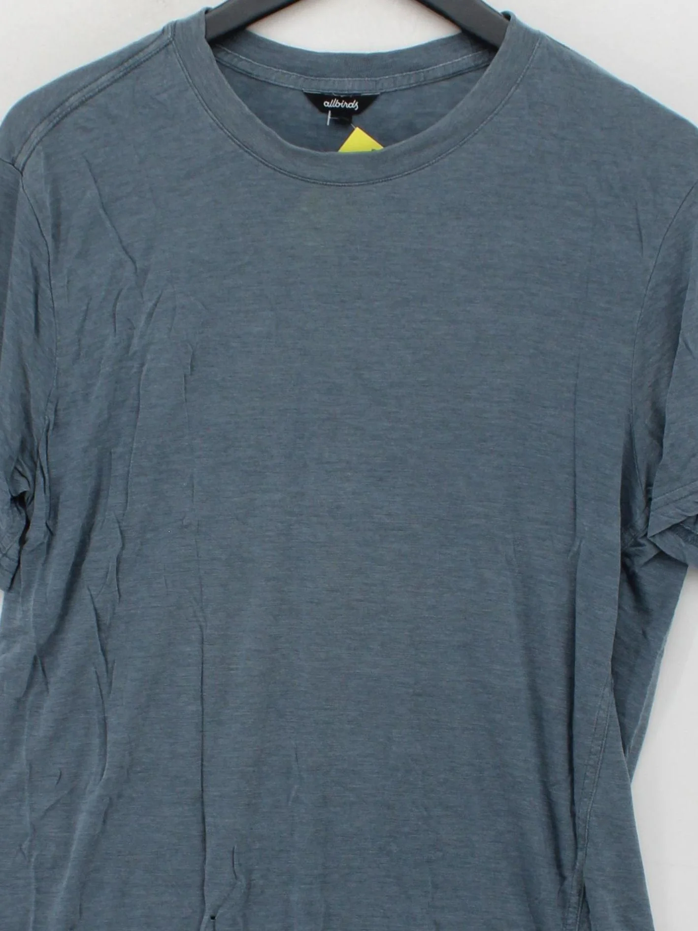 Allbirds Men's T-Shirt M Blue Lyocell Modal with Wool, Spandex Basic - Image 3