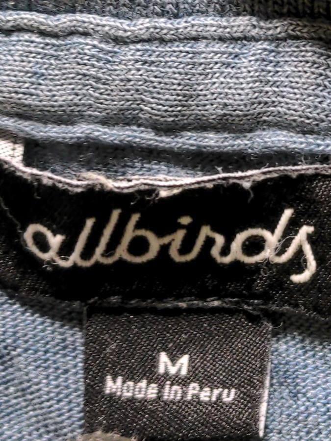 Allbirds Men's T-Shirt M Blue Lyocell Modal with Wool, Spandex Basic - Image 6