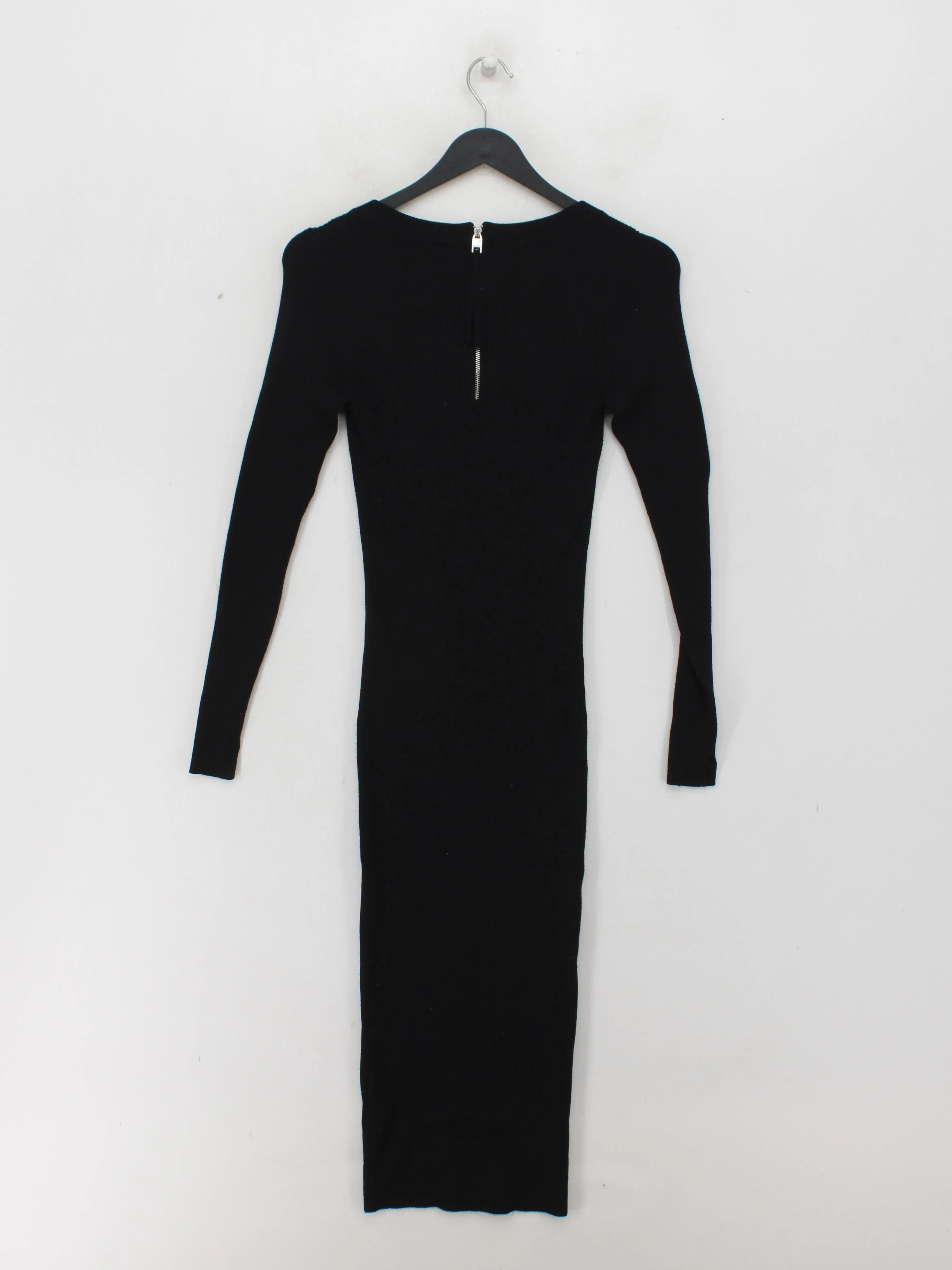 AllSaints Bodycon Midi Dress M in Black - Image 2