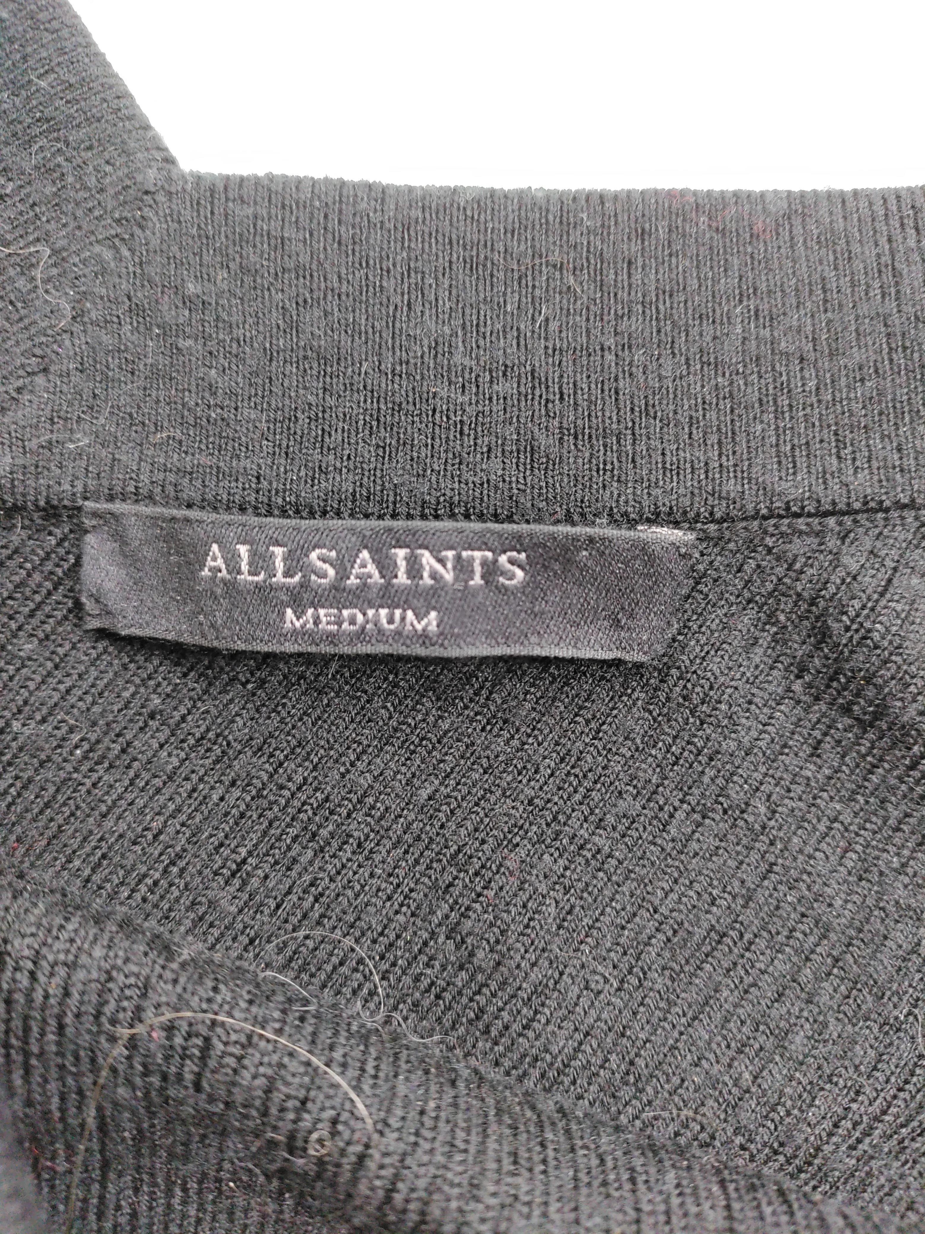 AllSaints Bodycon Midi Dress M in Black - Image 6