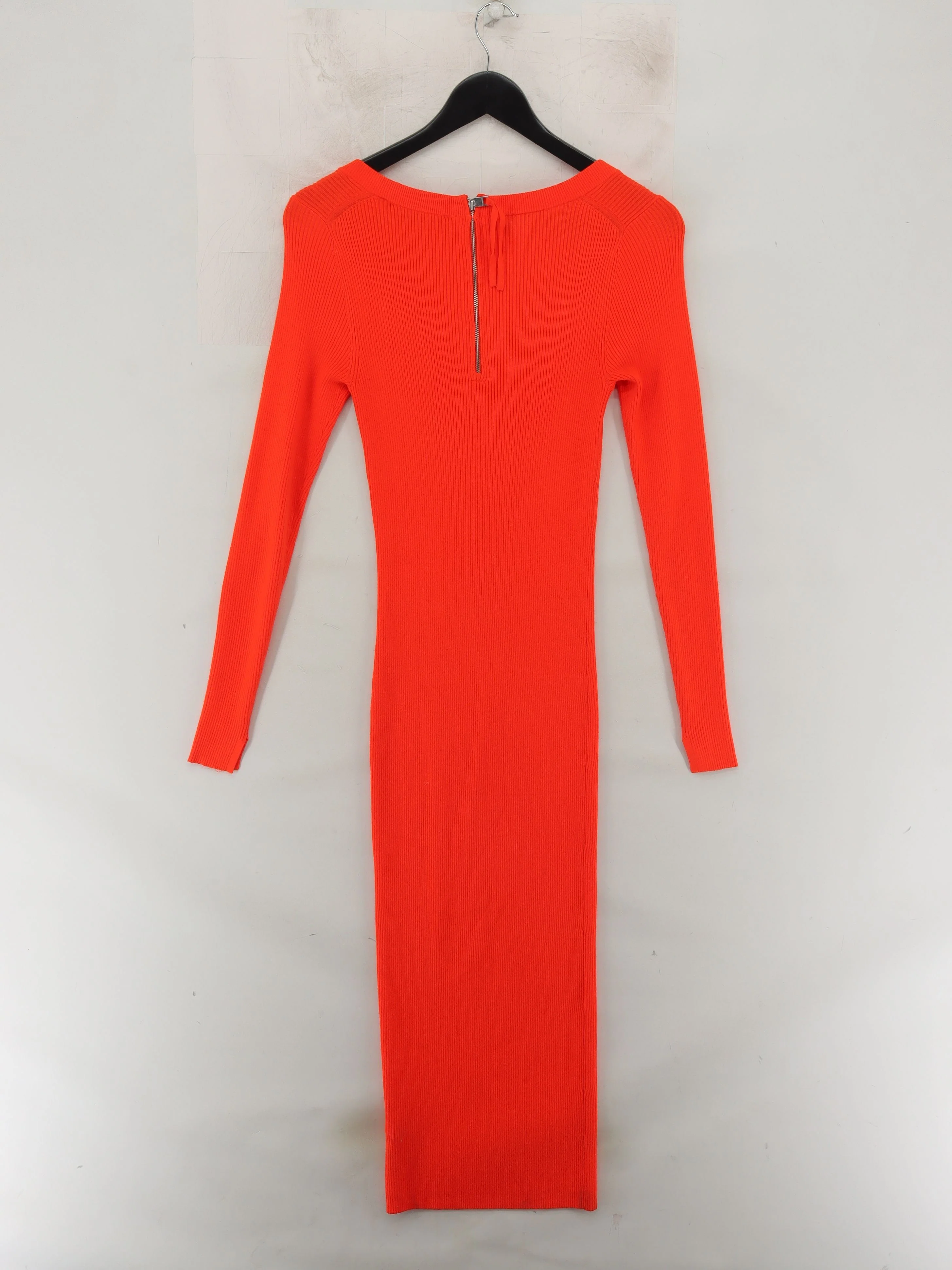 AllSaints Bodycon Midi Dress M in Red - Image 2