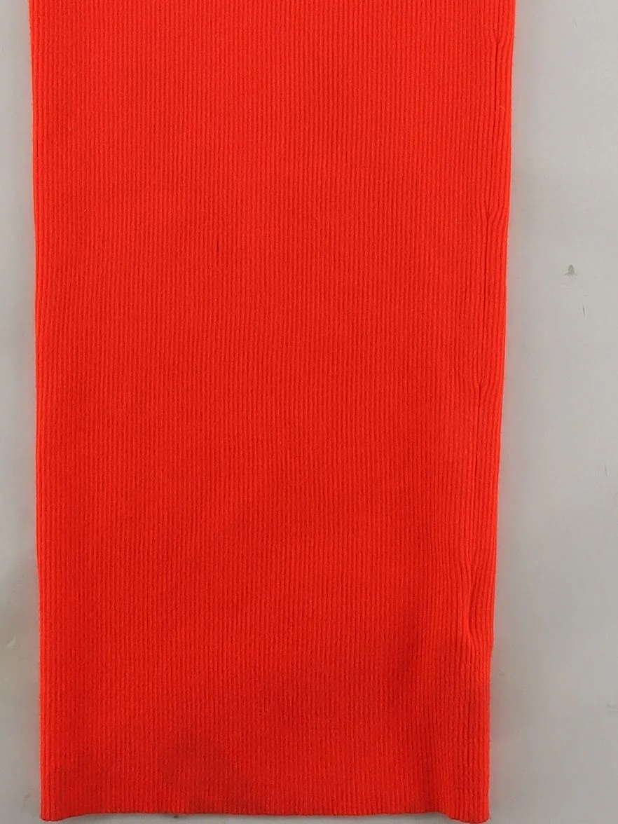AllSaints Bodycon Midi Dress M in Red - Image 4