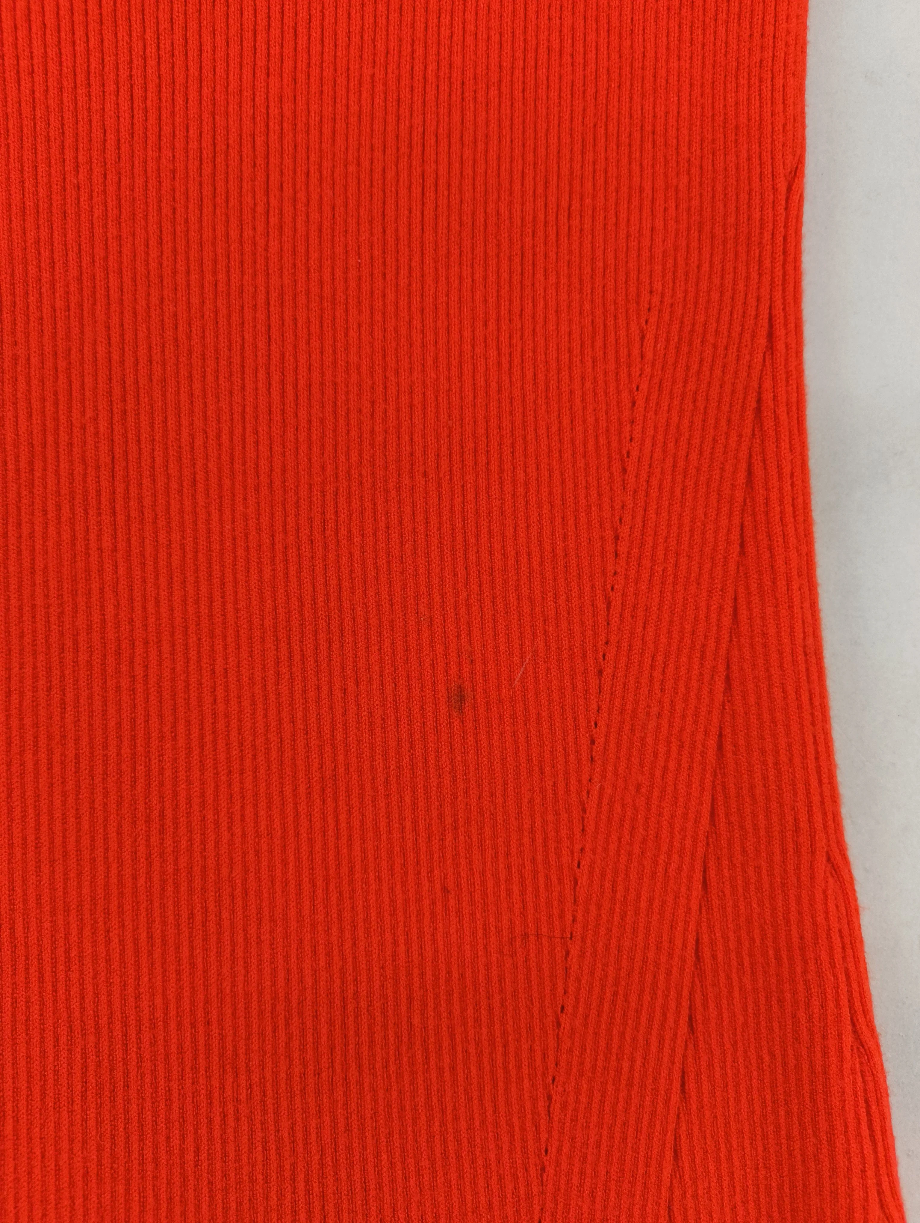 AllSaints Bodycon Midi Dress M in Red - Image 5