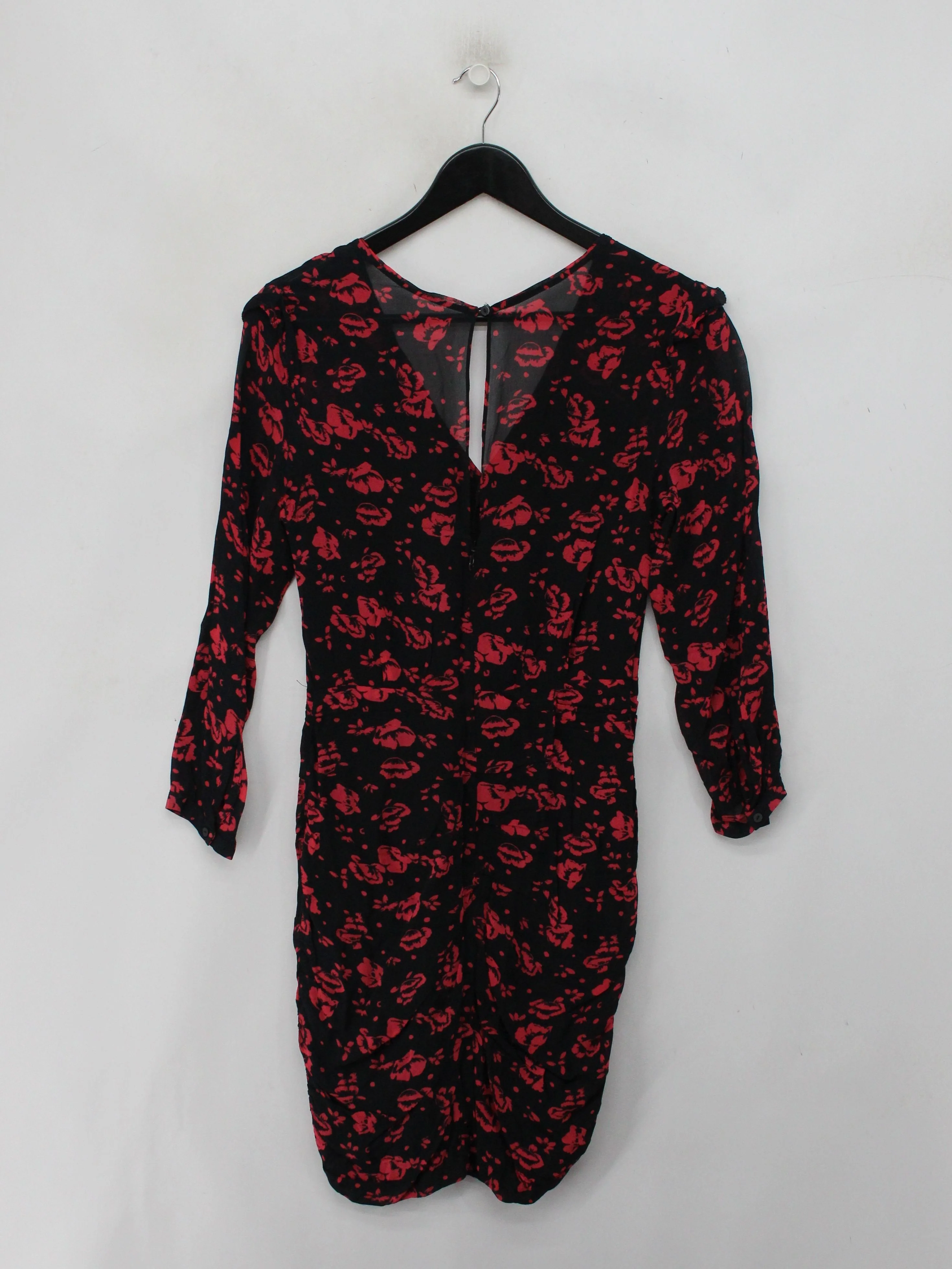 AllSaints Bodycon Mini Dress UK4 in Black - Image 2