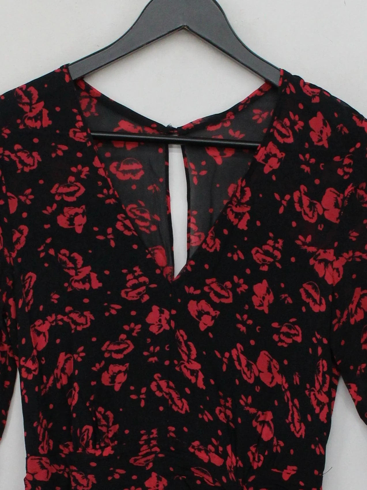 AllSaints Bodycon Mini Dress UK4 in Black - Image 3