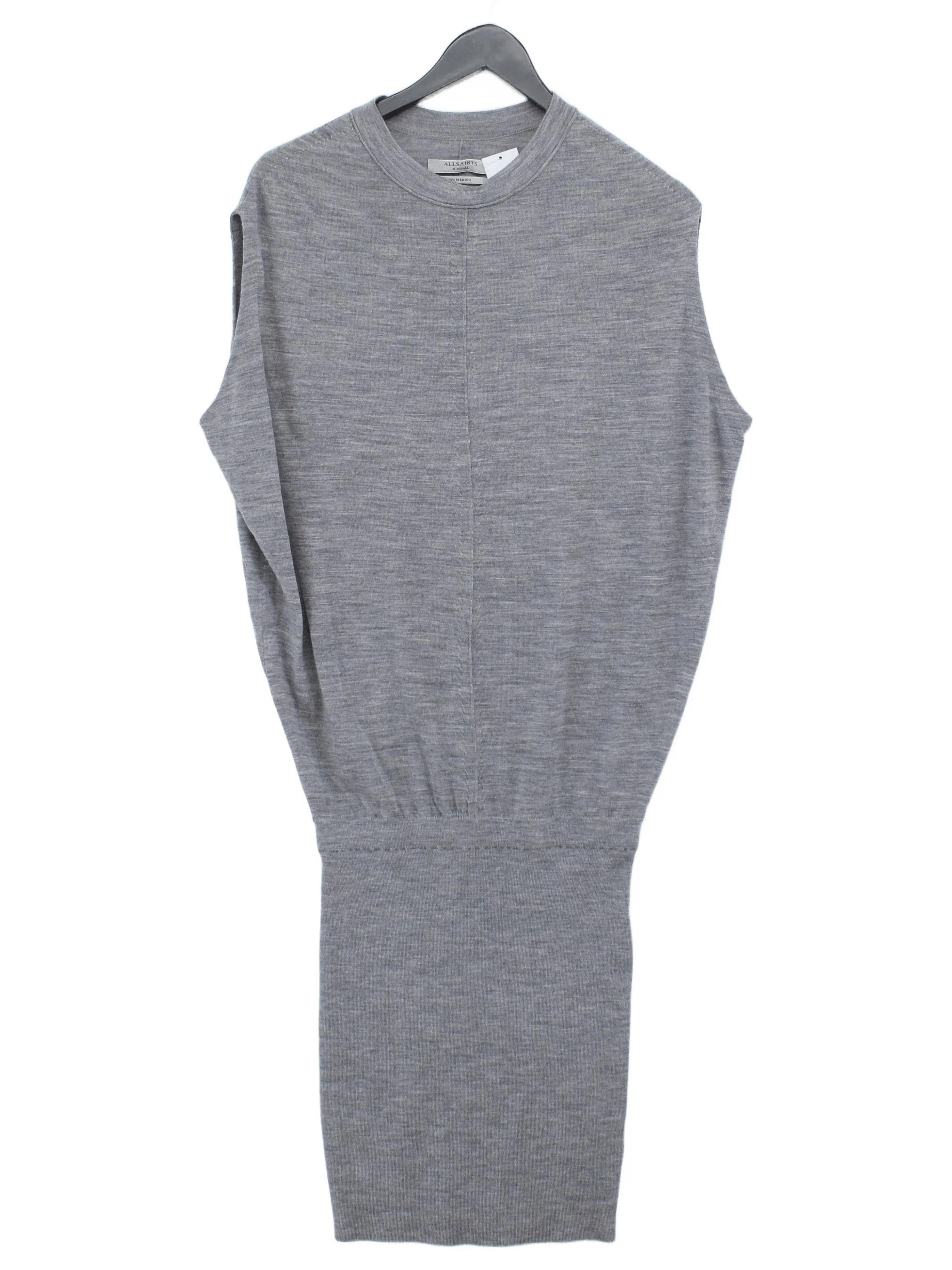 AllSaints Bodycon Mini Dress UK6 in Grey