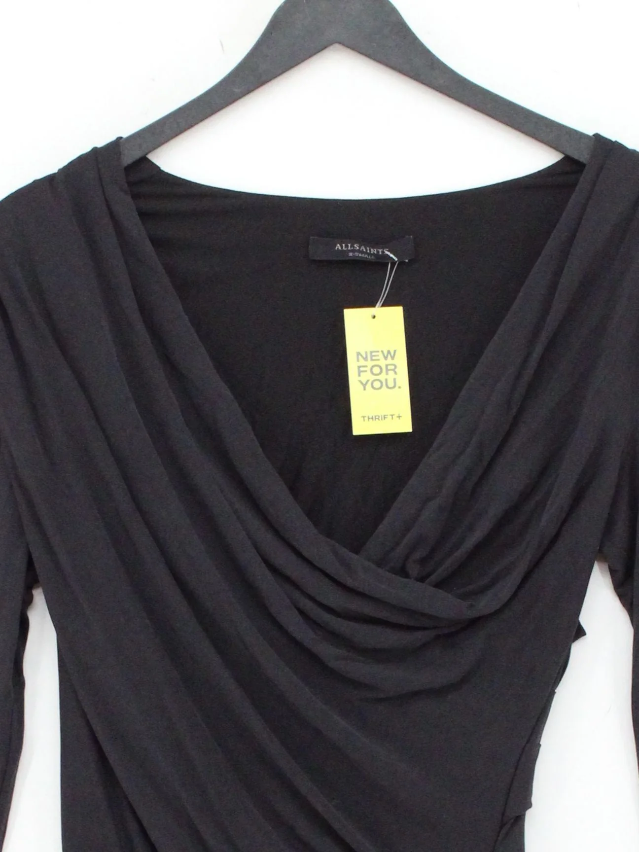 AllSaints Bodycon Mini Dress XS in Black - Image 3