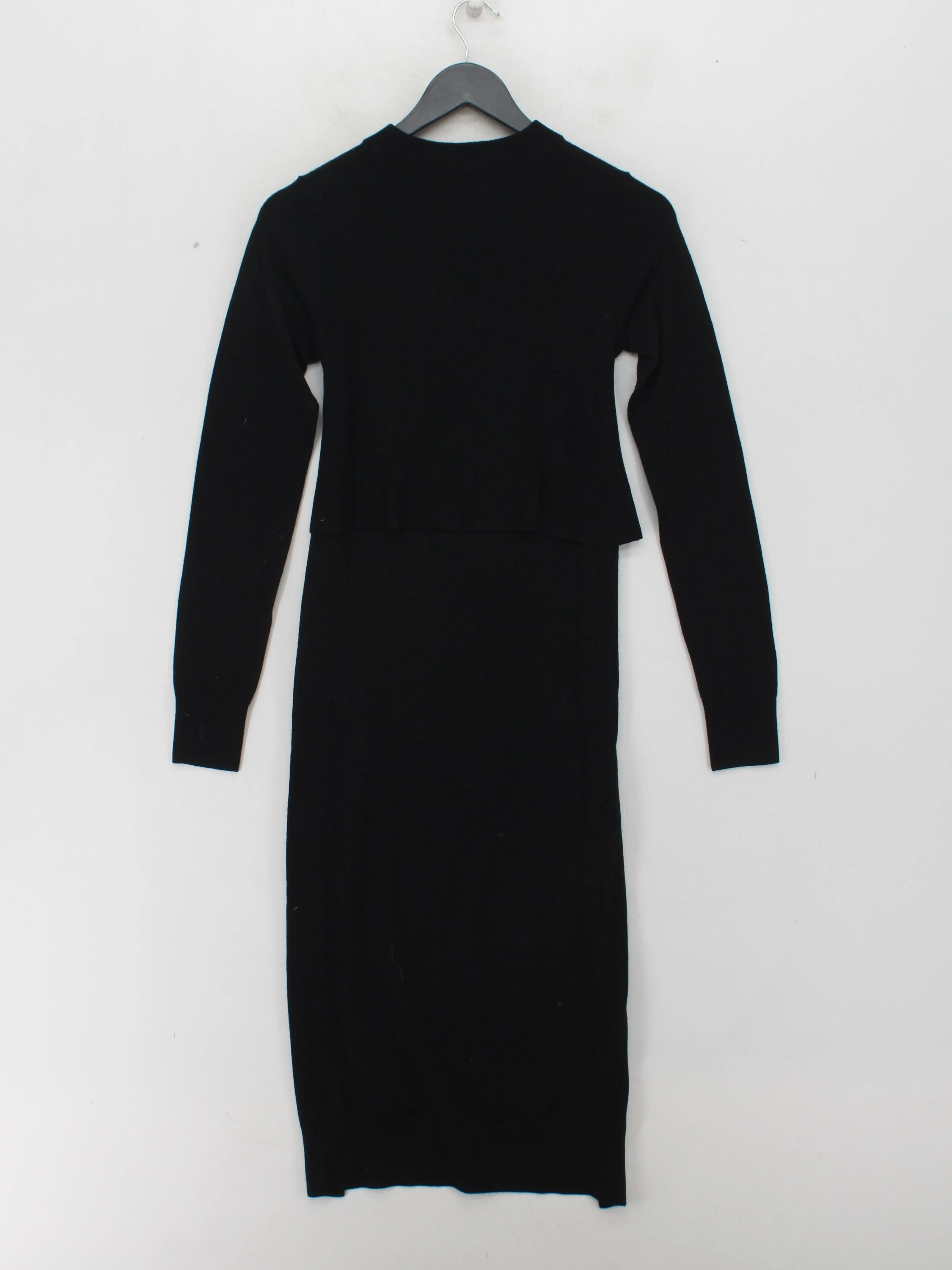 AllSaints Jumper Midi Dress UK8 in Black - Image 2