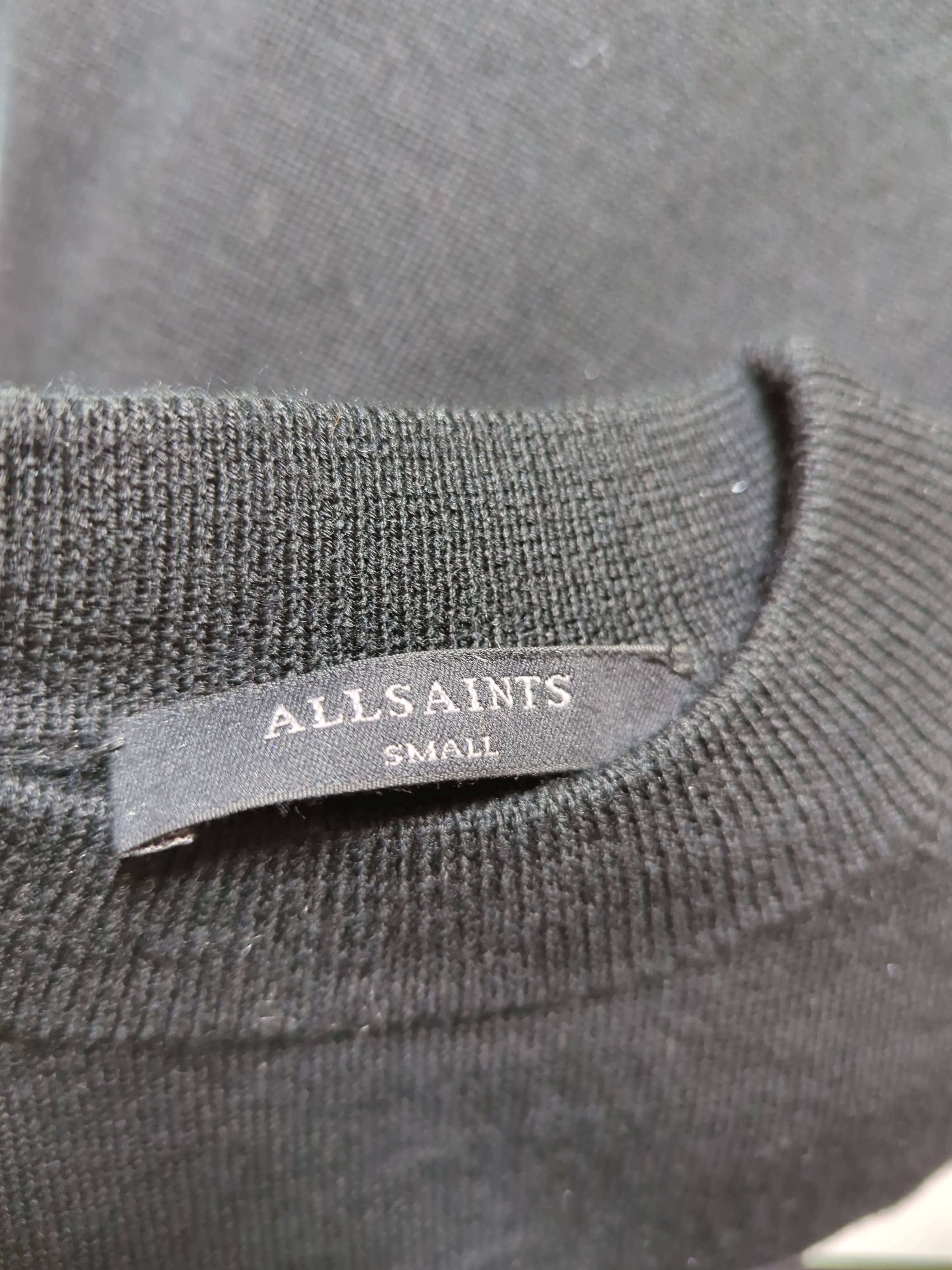 AllSaints Jumper Midi Dress UK8 in Black - Image 5