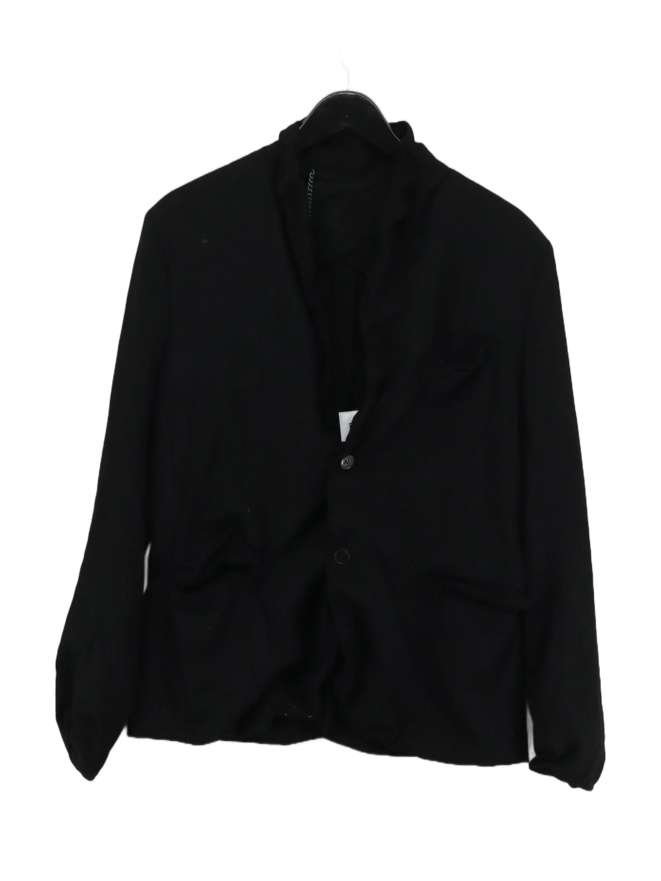 AllSaints Men's Blazer M Black 100% Cotton Overcoat