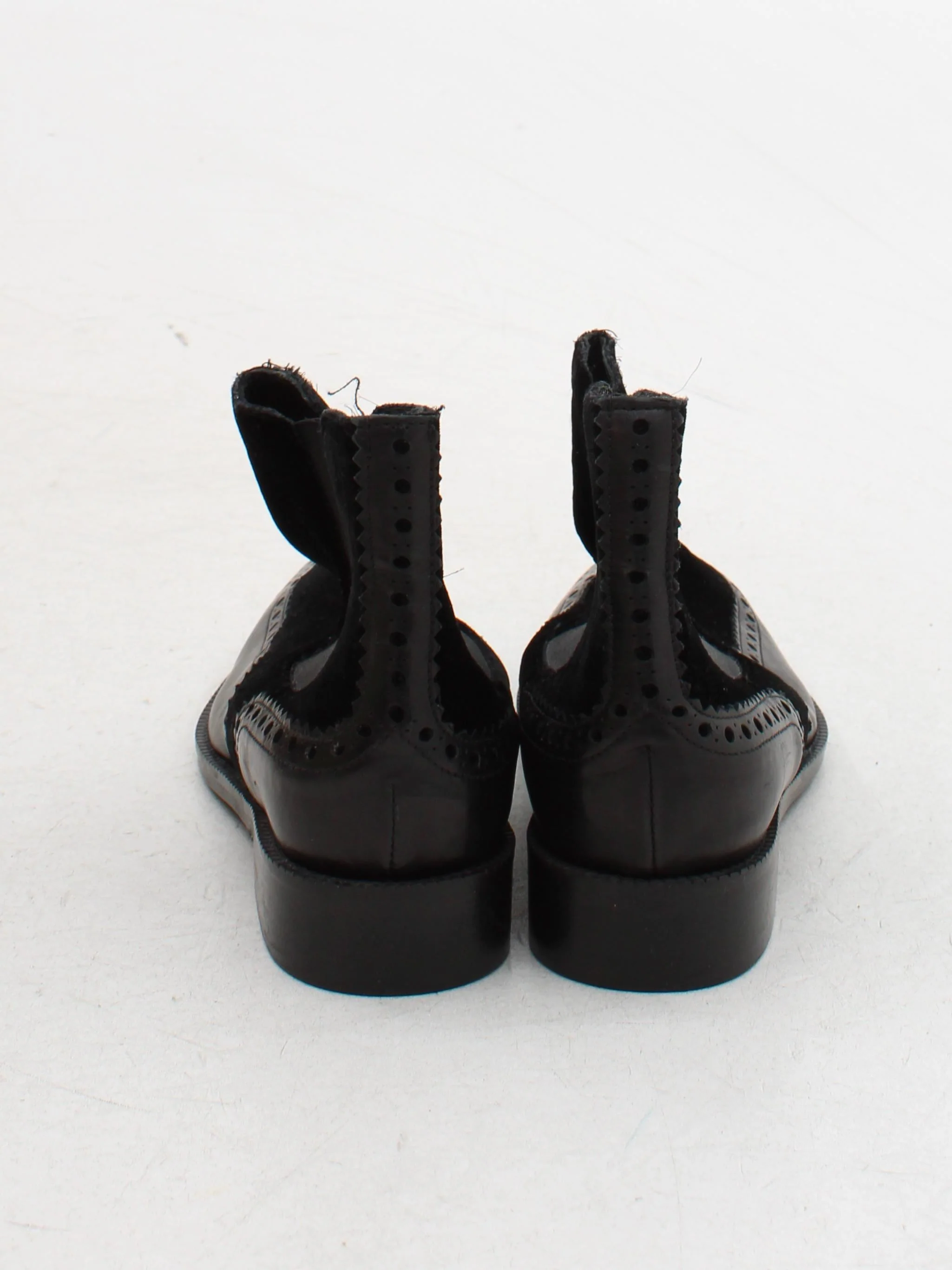 AllSaints Men's Boots UK 3 Black Leather with Suede Chelsea - Image 3