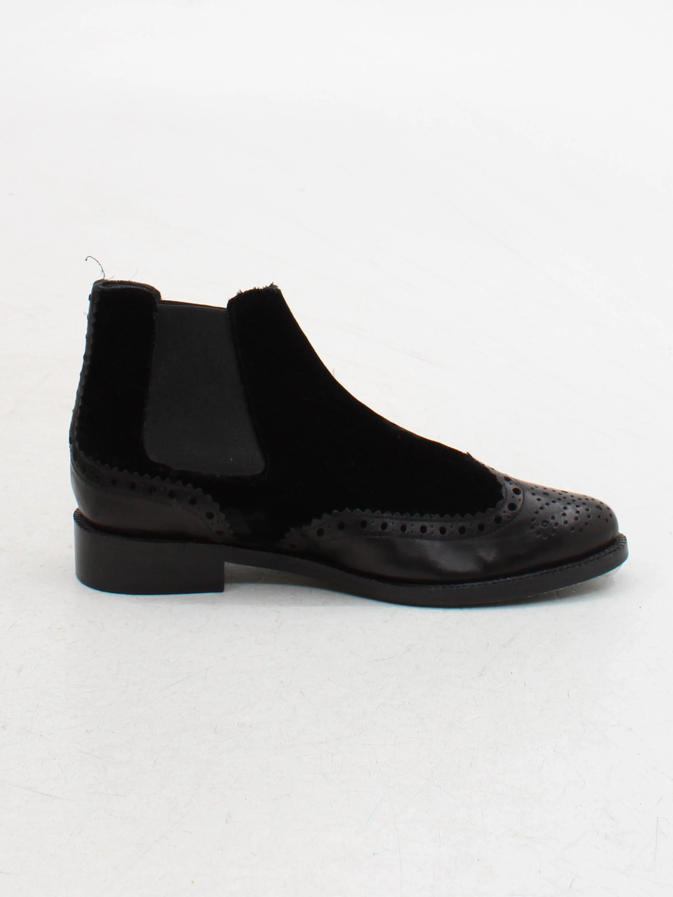 AllSaints Men's Boots UK 3 Black Leather with Suede Chelsea - Image 5