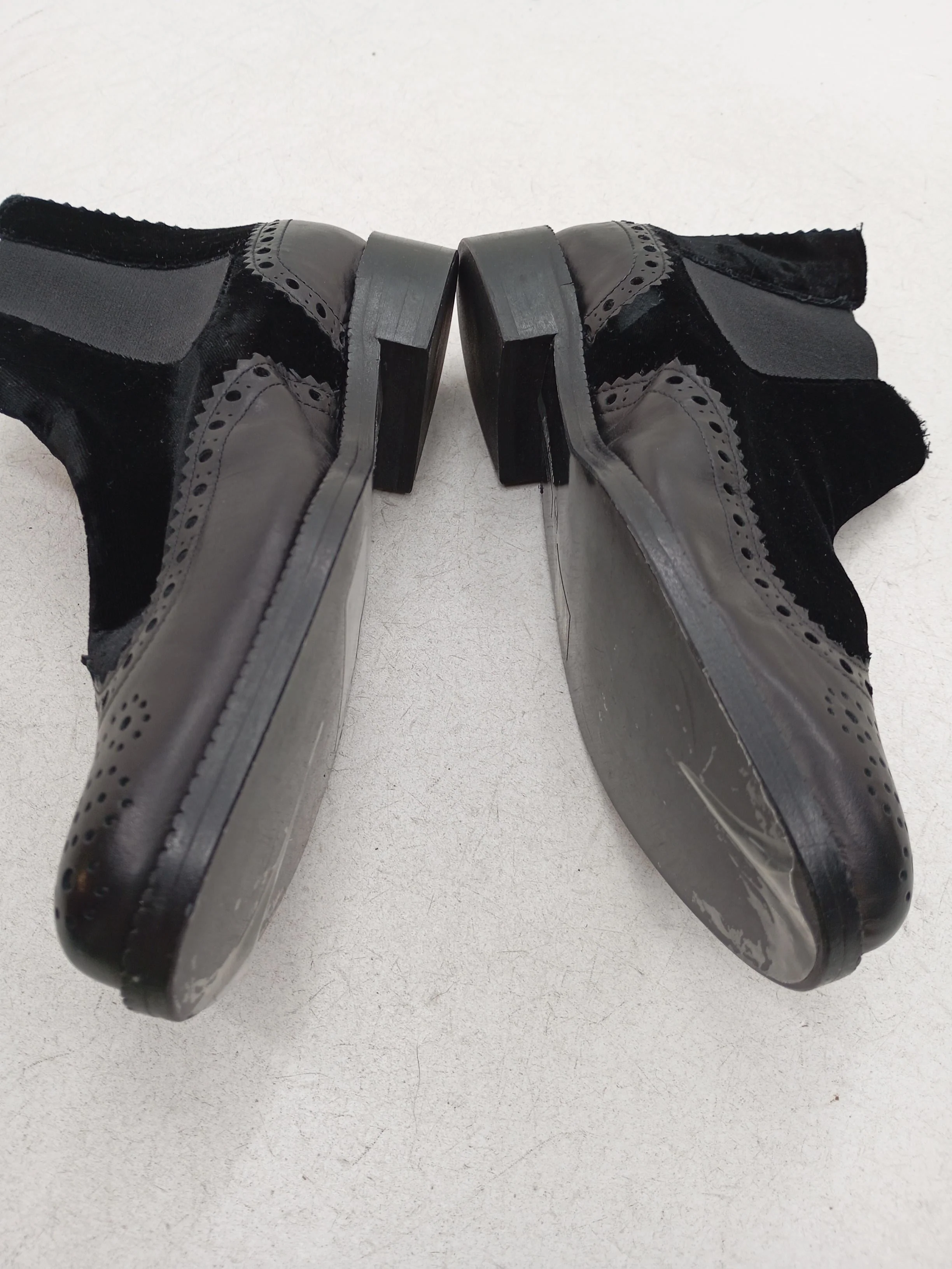 AllSaints Men's Boots UK 3 Black Leather with Suede Chelsea - Image 7