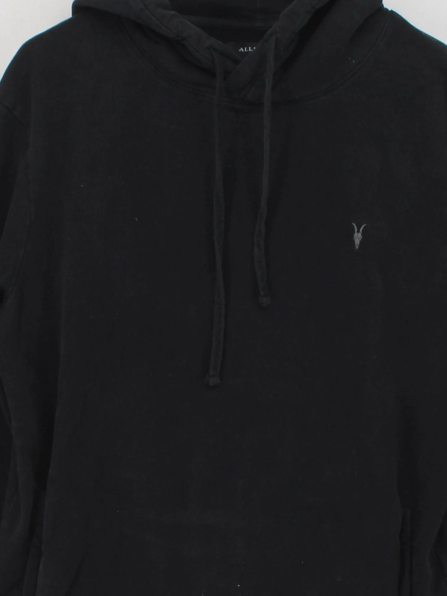 AllSaints Men's Hoodie L Black 100% Cotton Pullover - Image 3