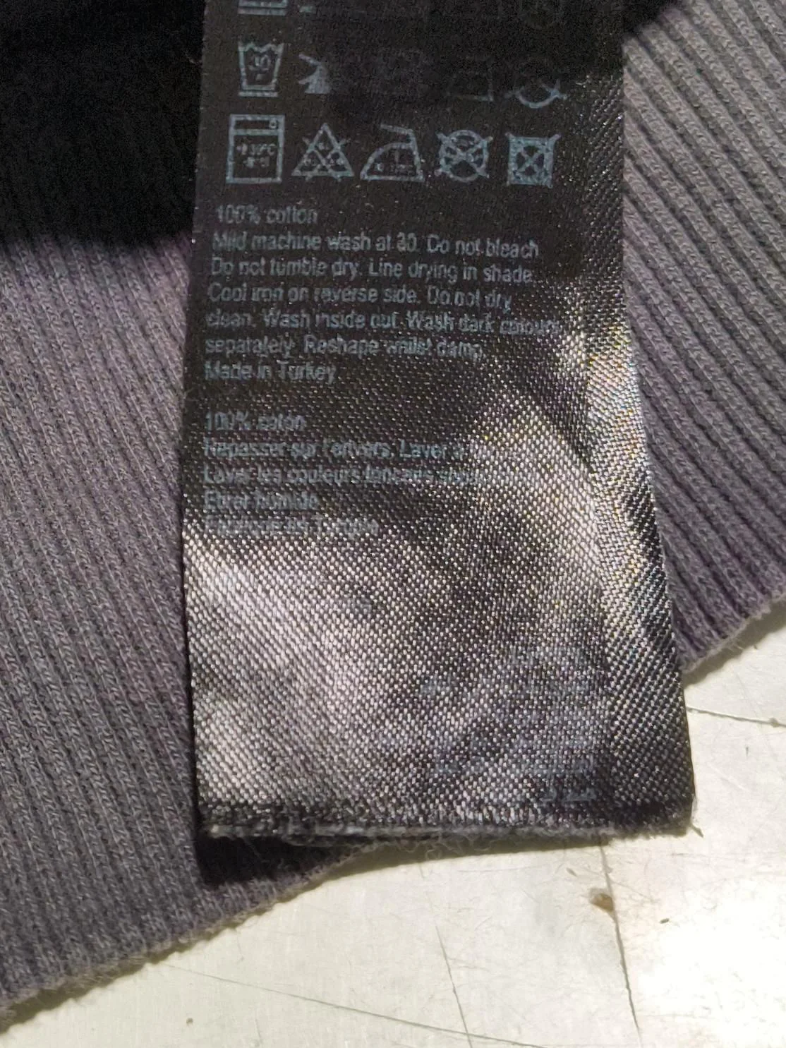 AllSaints Men's Hoodie M Grey 100% Cotton Pullover - Image 8