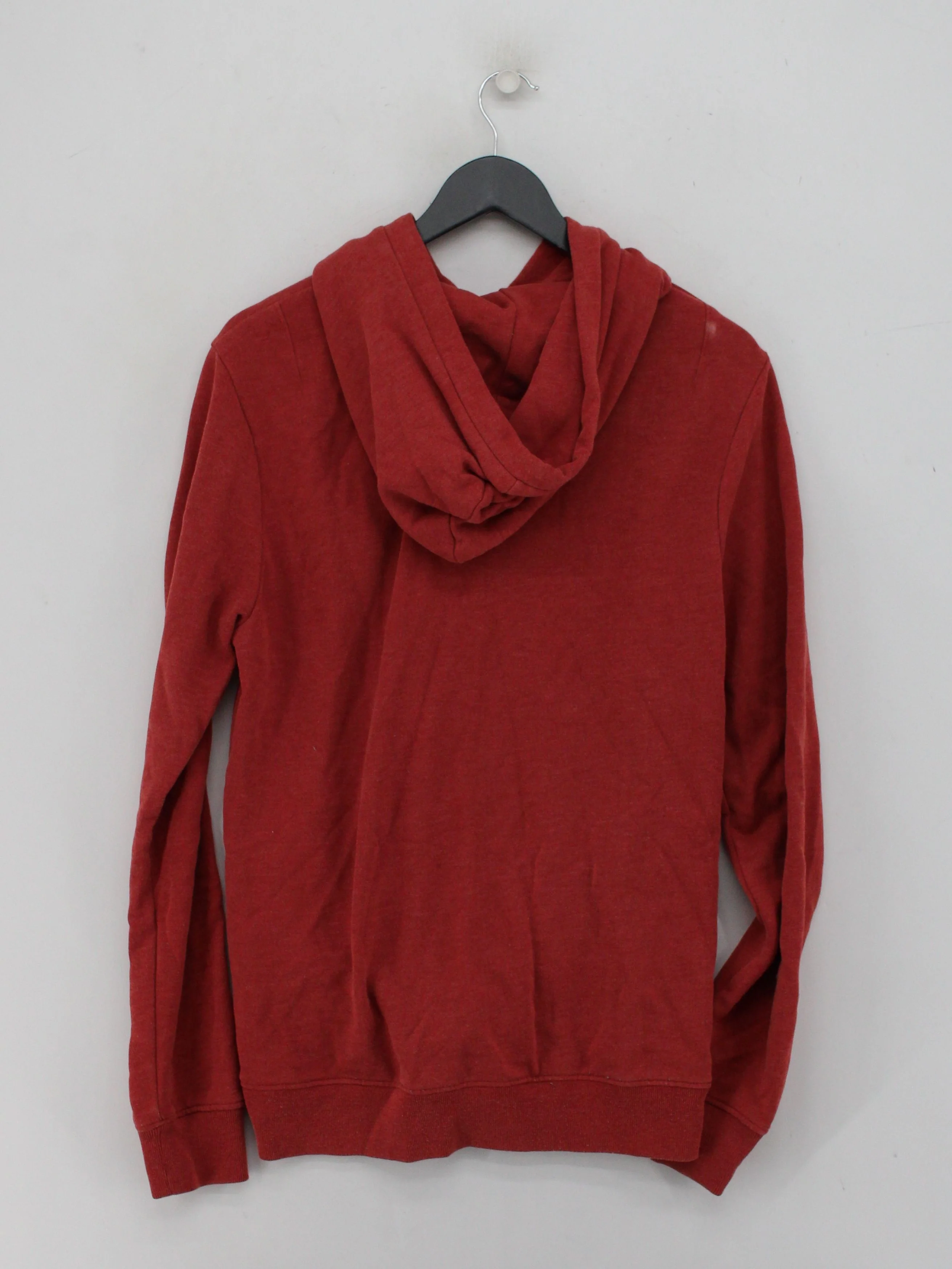 AllSaints Men's Hoodie S Red Cotton with Polyester Pullover - Image 2
