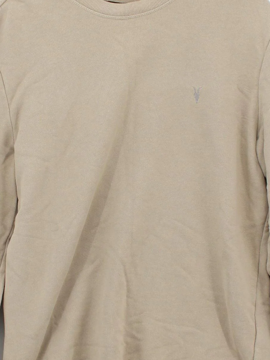AllSaints Men's Hoodie S Tan 100% Cotton Pullover - Image 3