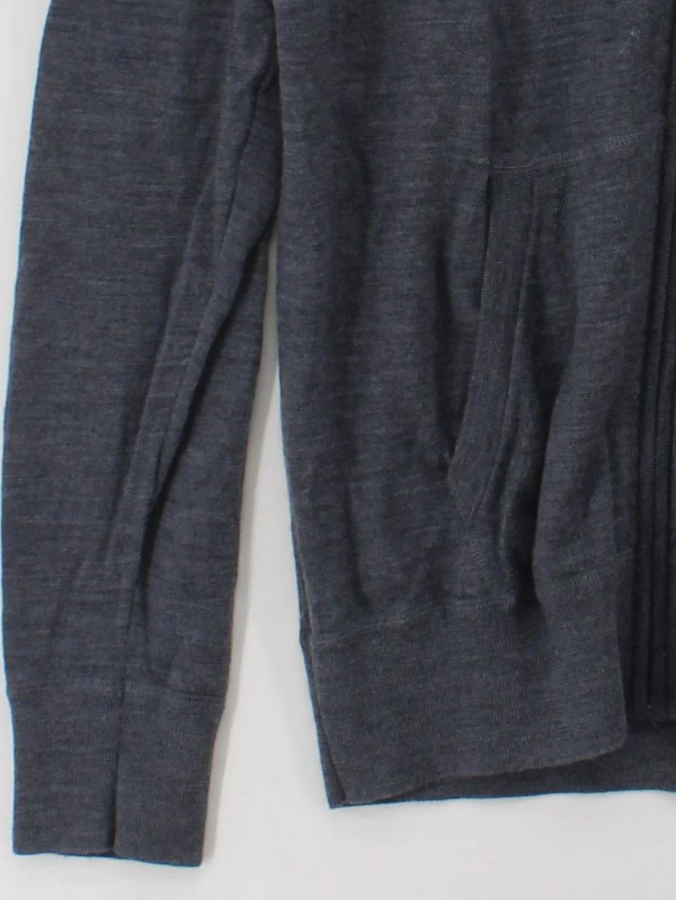 AllSaints Men's Hoodie XL Grey 100% Wool Pullover - Image 4
