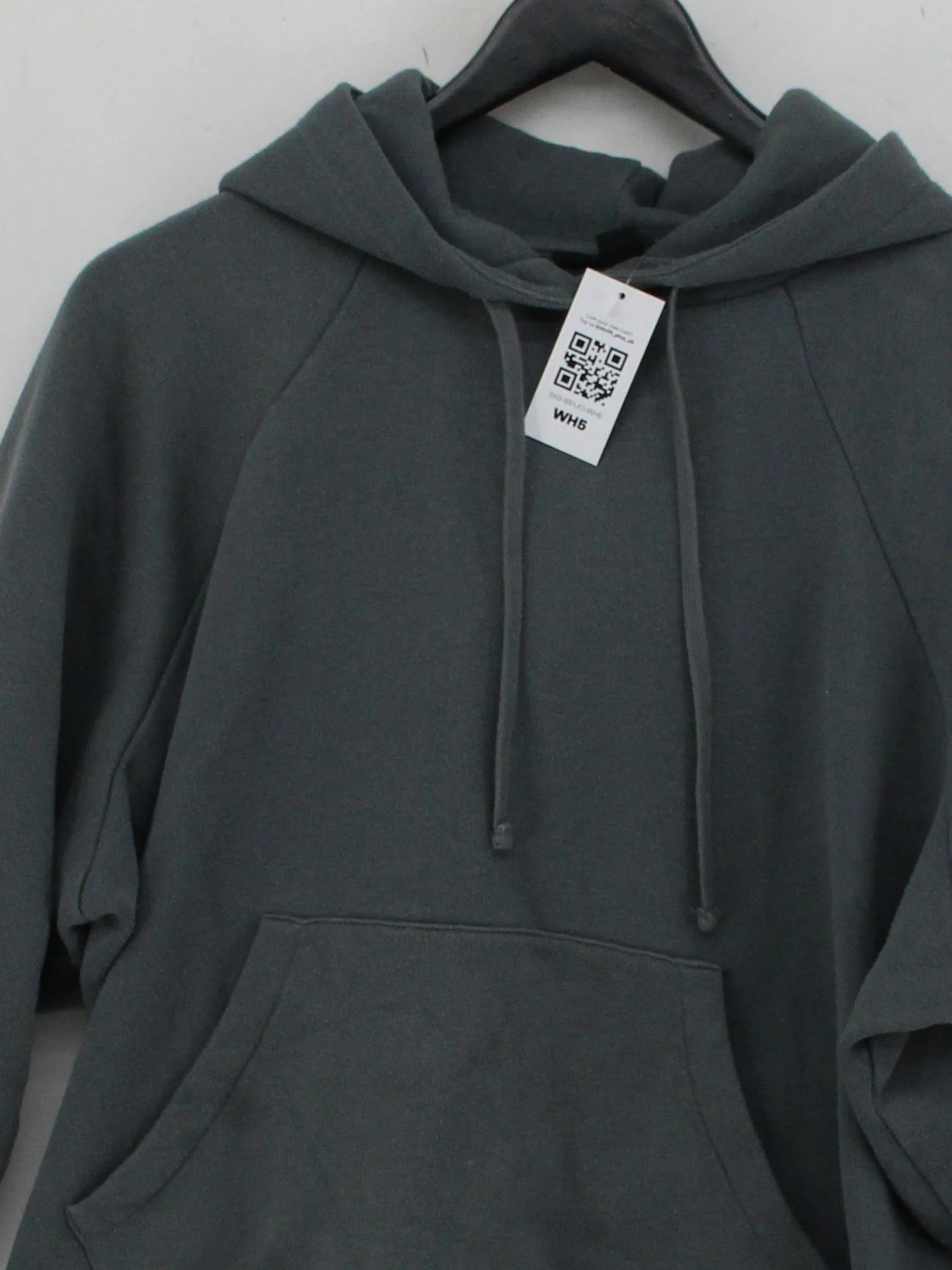 AllSaints Men's Hoodie XS Grey Cotton with Polyester Pullover - Image 3
