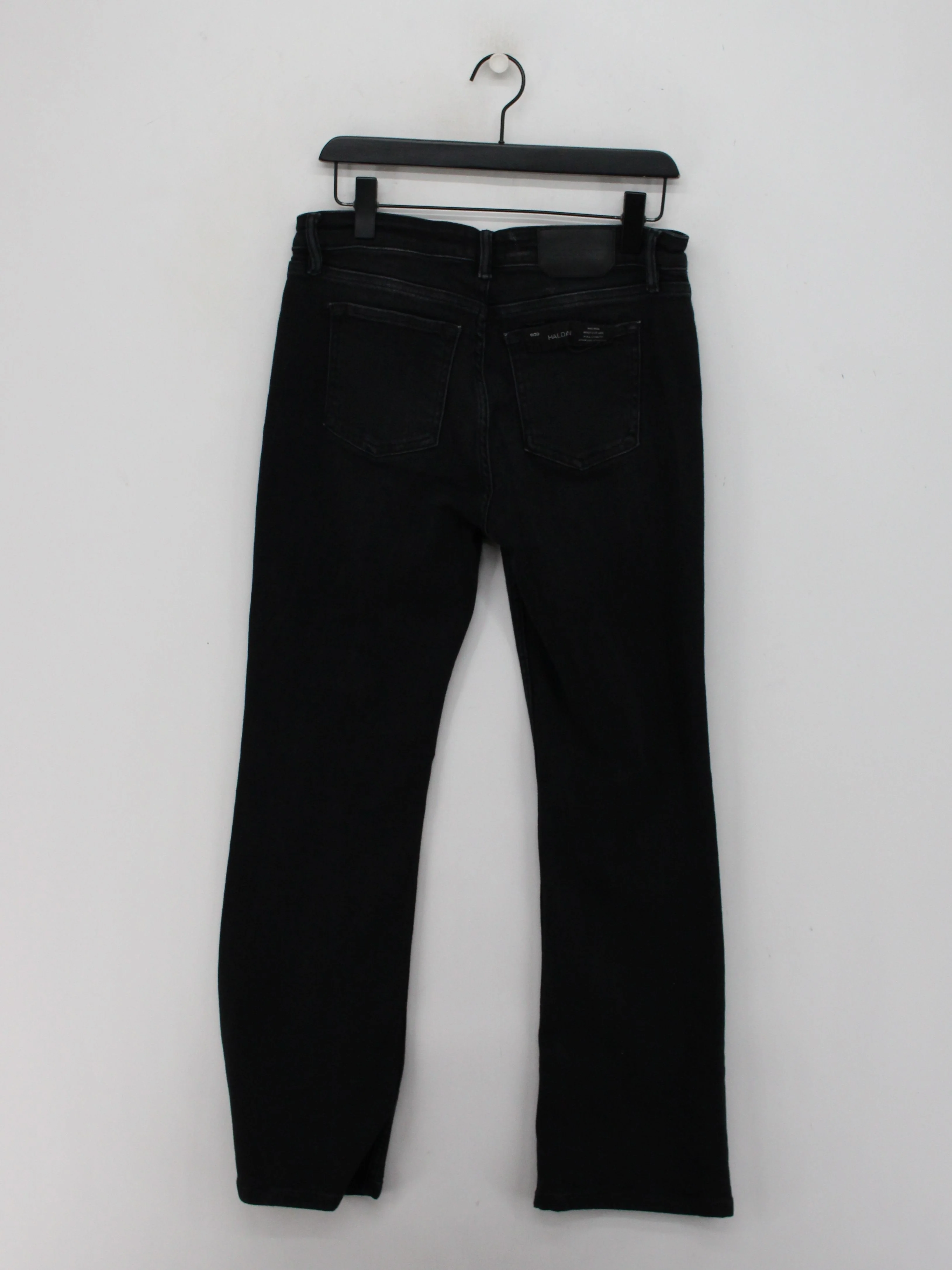 AllSaints Men's Jeans W 30 in Black Cotton with Elastane Straight - Image 2