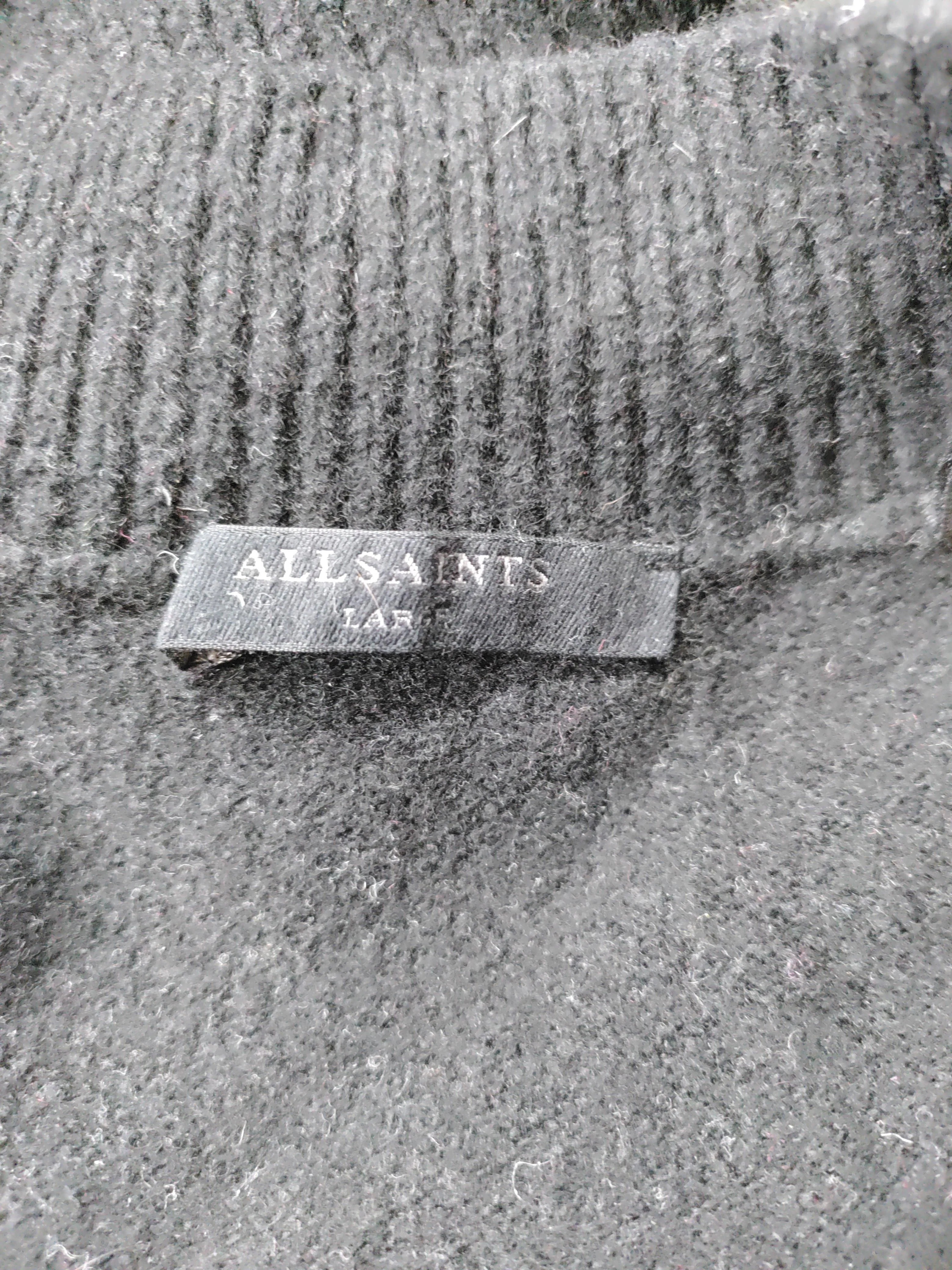 AllSaints Men's Jumper L Black Wool - Image 5