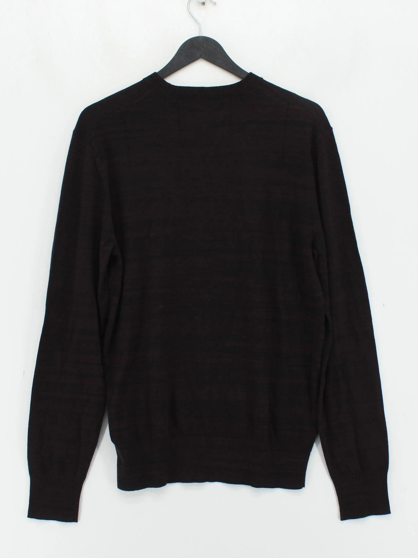AllSaints Men's Jumper M Black Cotton with Acrylic, Polyamide, Wool Pullover - Image 2