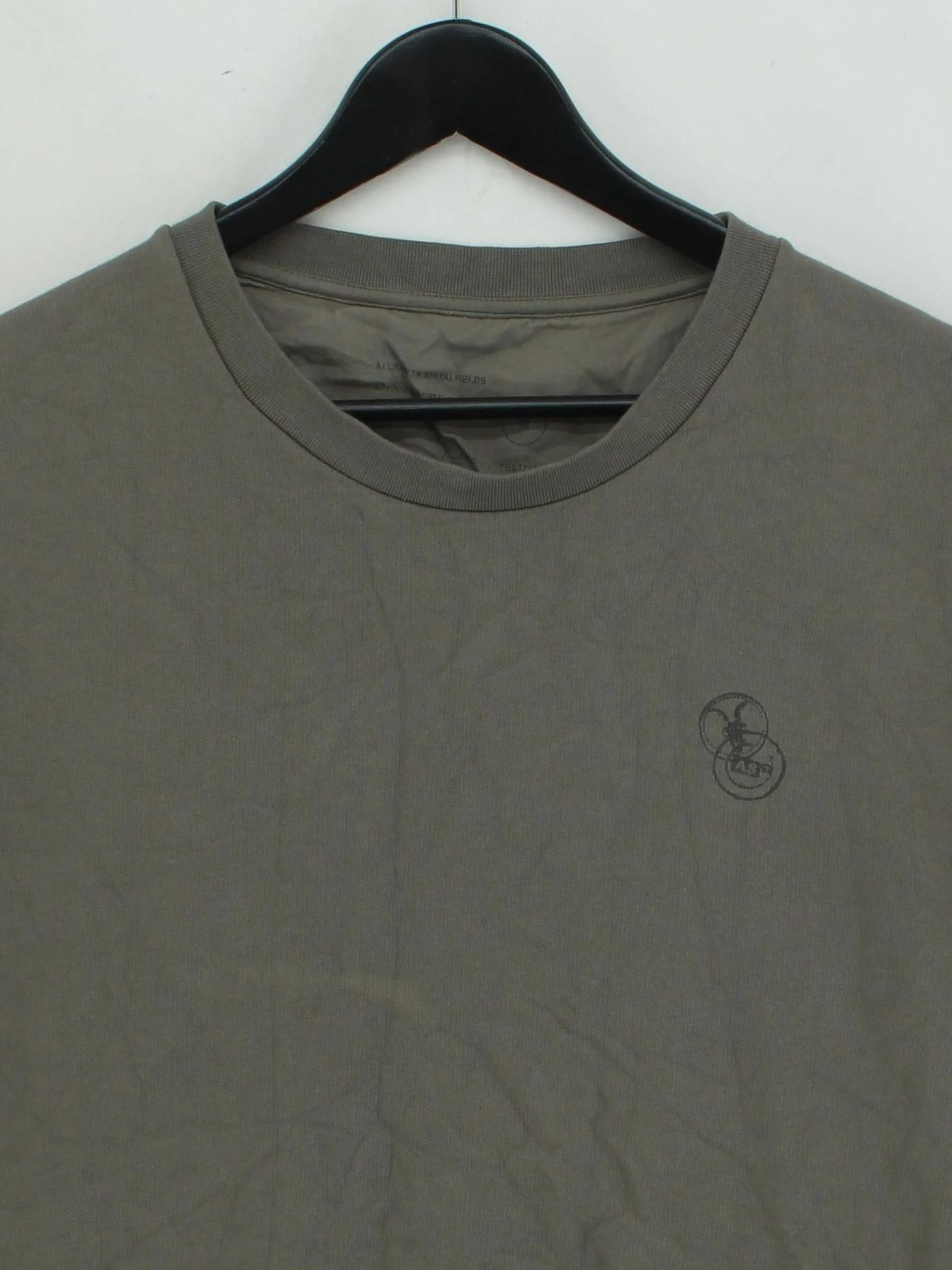 AllSaints Men's Jumper M Green 100% Cotton Round Neck Vest - Image 3