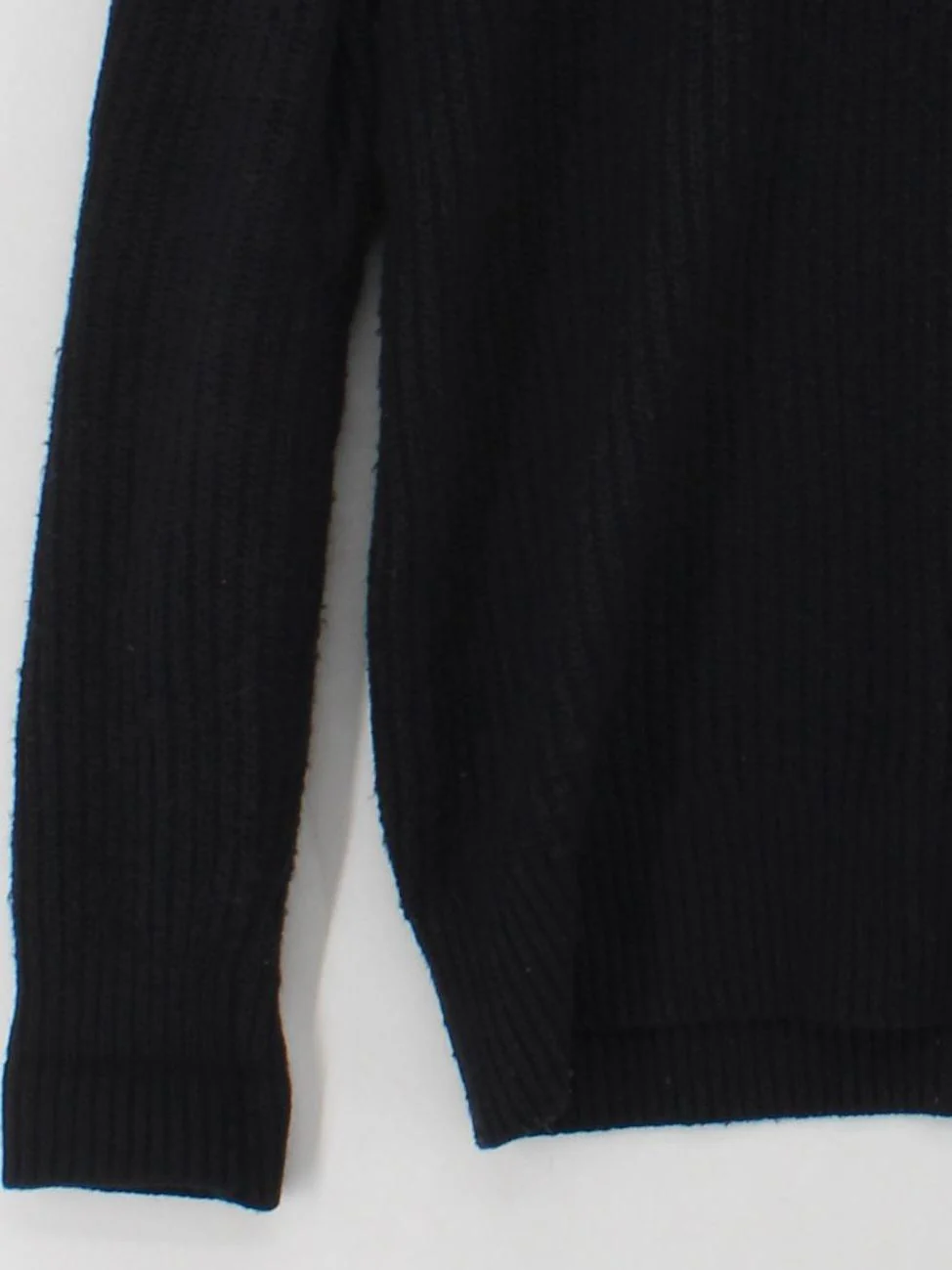 AllSaints Men's Jumper S Black Wool with Polyester, Nylon Crew Neck Pullover - Image 4
