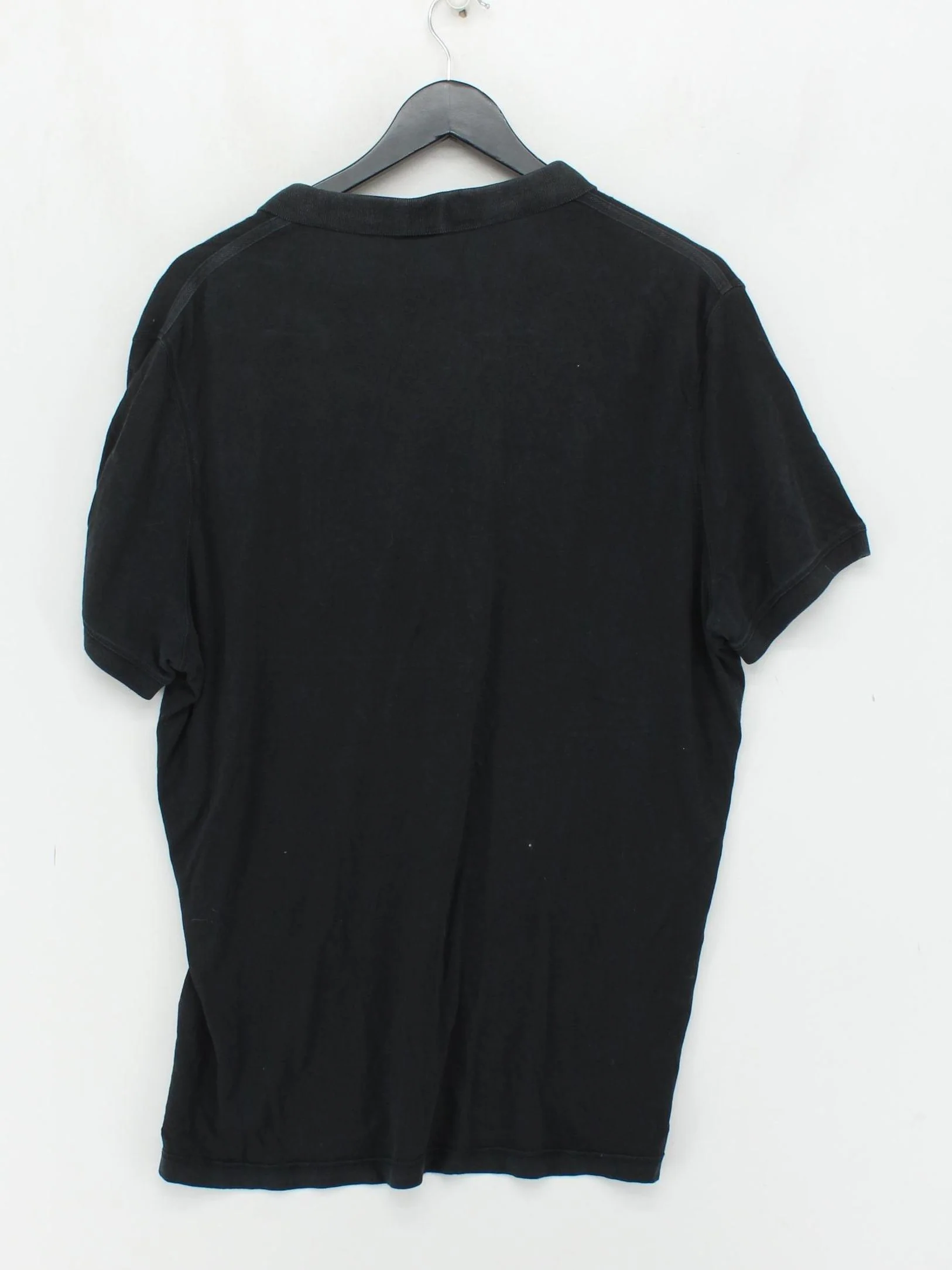 AllSaints Men's Polo XL Black 100% Cotton Basic - Image 2