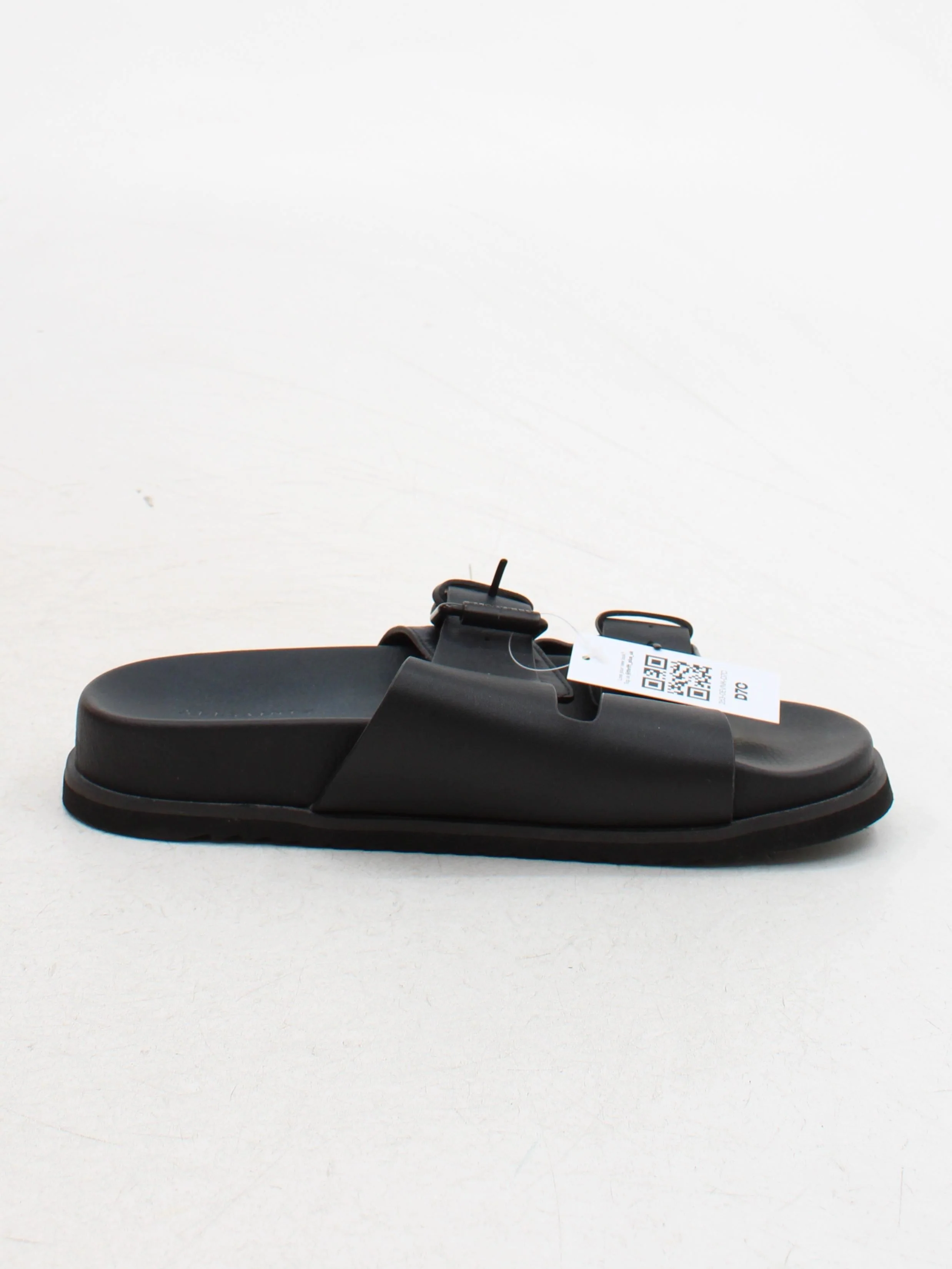 AllSaints Men's Sandals UK 9 Black 100% Faux Leather Slider - Image 5