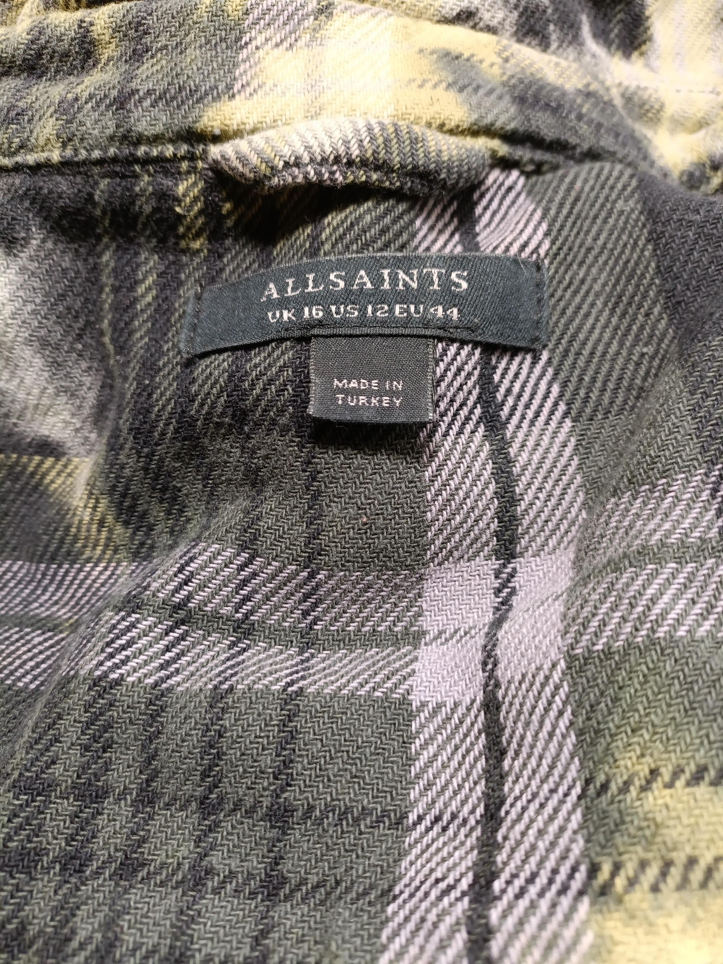 AllSaints Men's Shirt Chest: 54 in Multi Checkered 100% Cotton Basic - Image 5