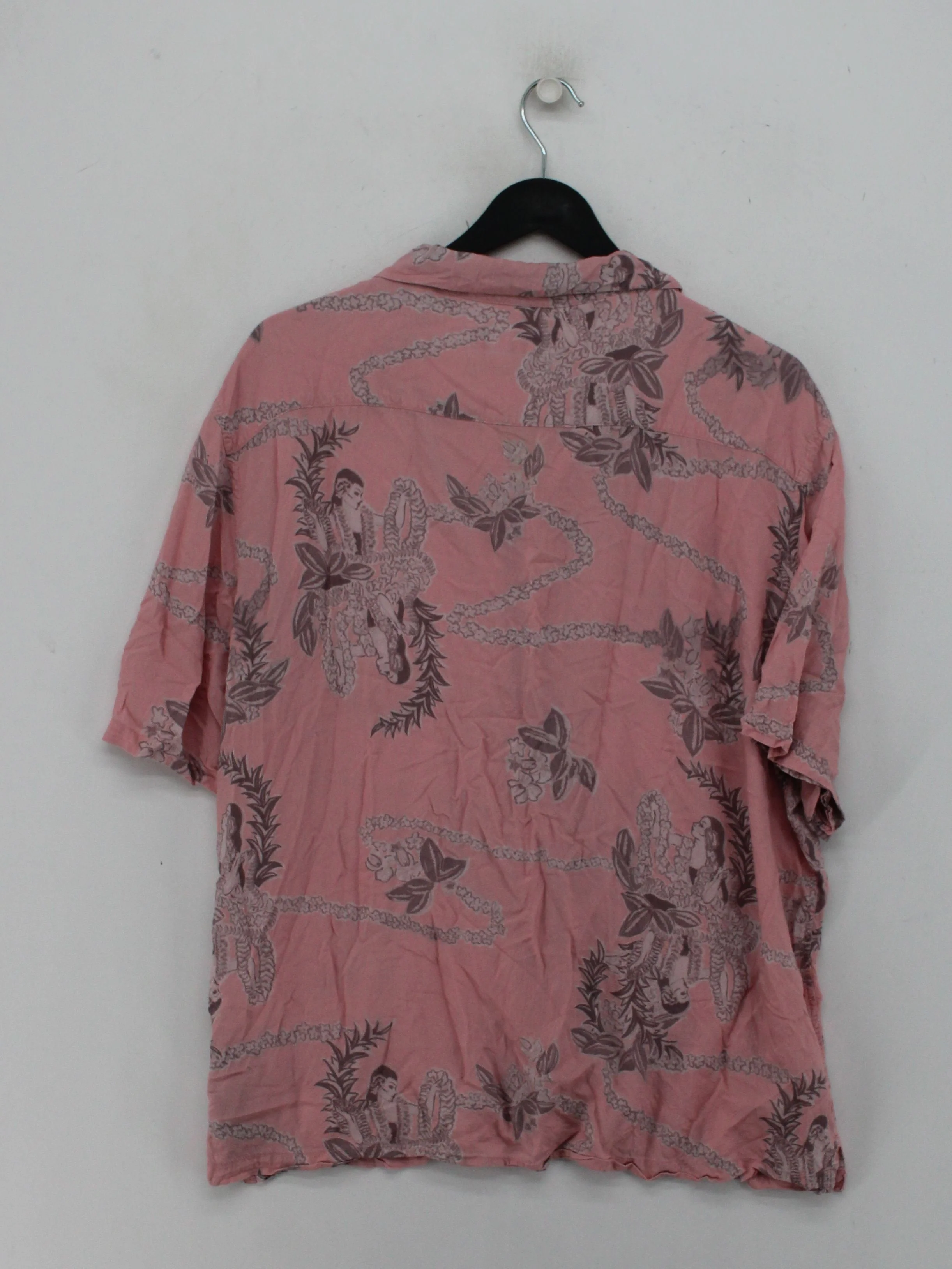 AllSaints Men's Shirt L Pink Floral 100% Viscose Basic - Image 2