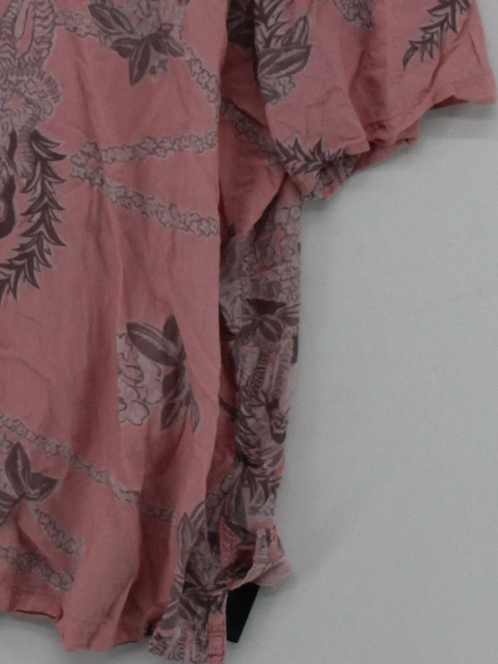 AllSaints Men's Shirt L Pink Floral 100% Viscose Basic - Image 4