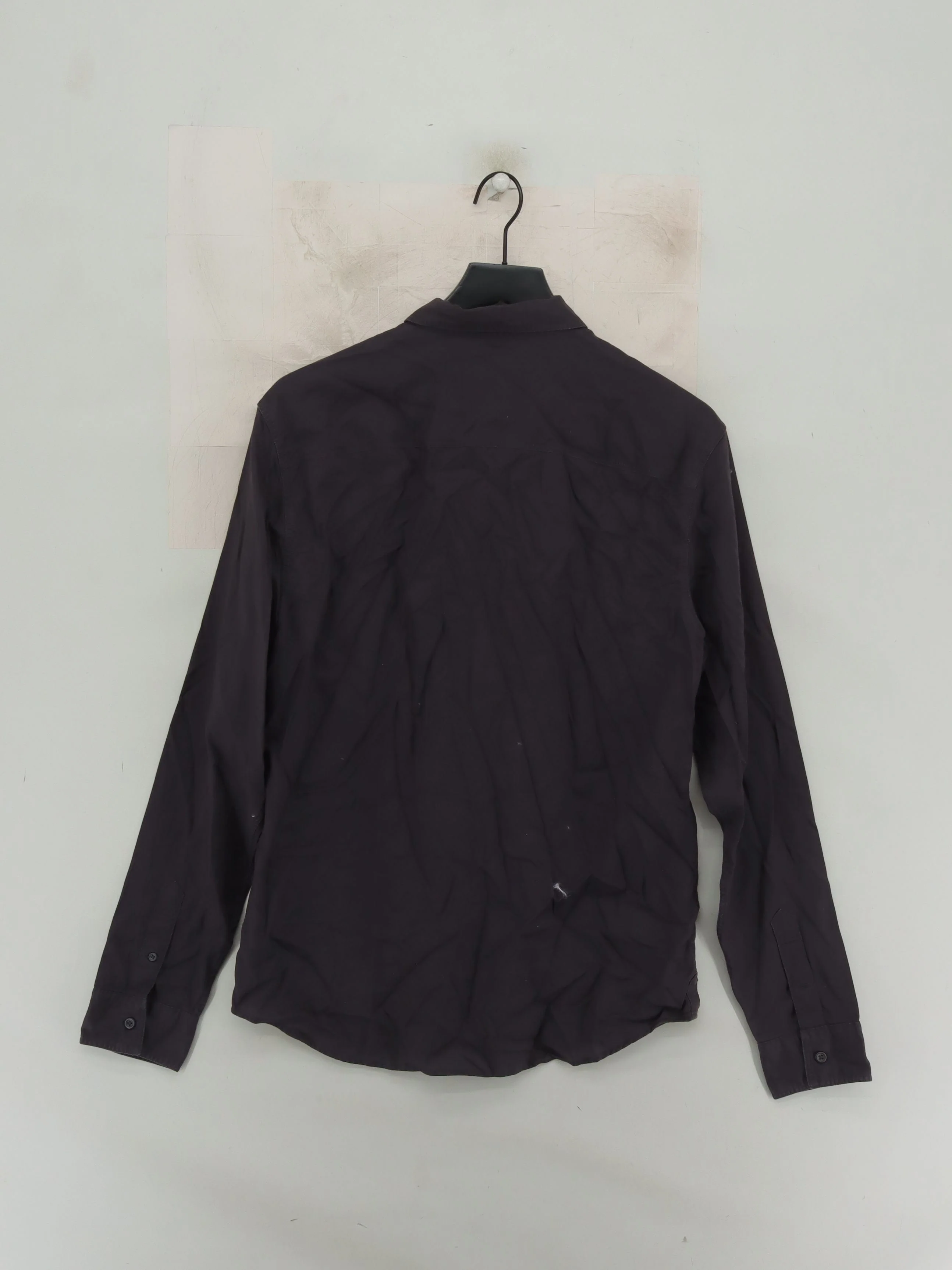 AllSaints Men's Shirt M Grey 100% Cotton Basic - Image 2