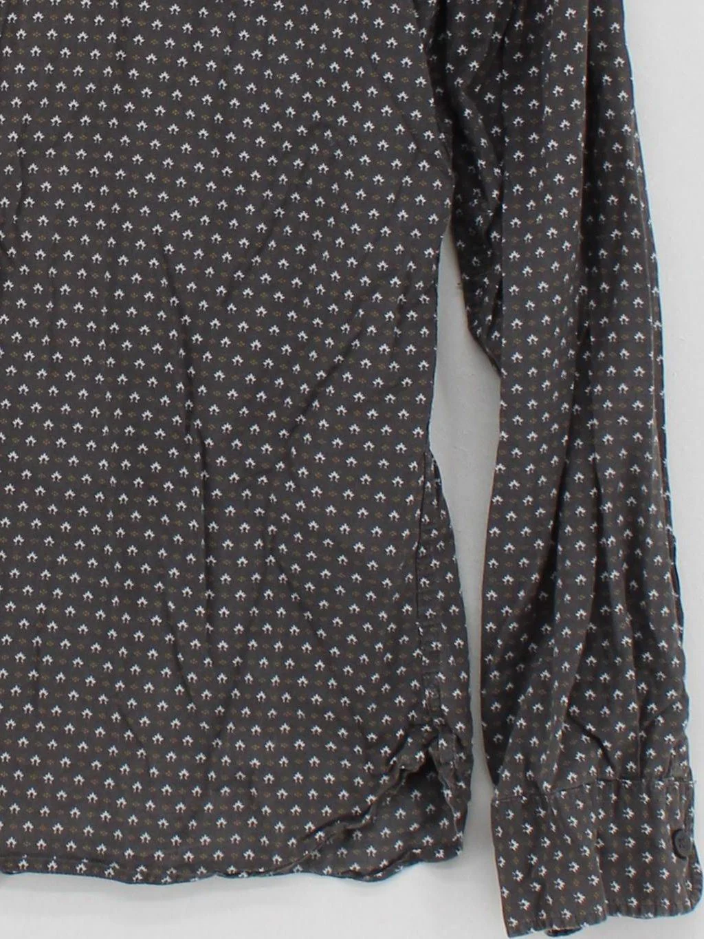 AllSaints Men's Shirt M Grey 100% Cotton Basic - Image 4