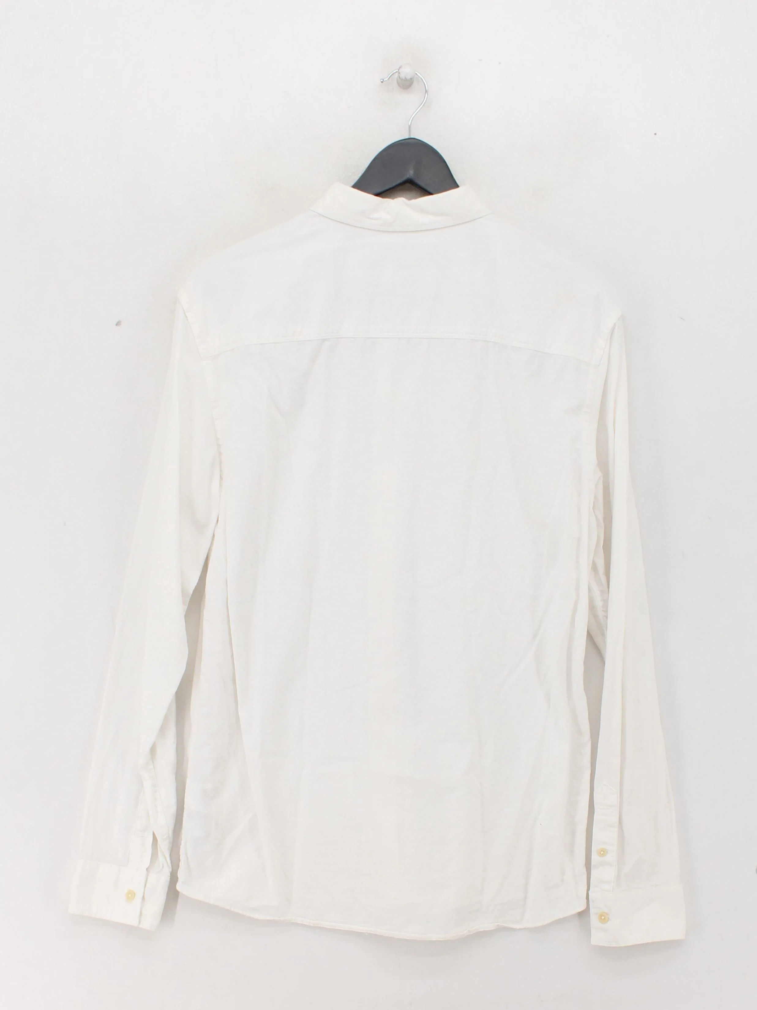 AllSaints Men's Shirt S White 100% Cotton Basic - Image 2