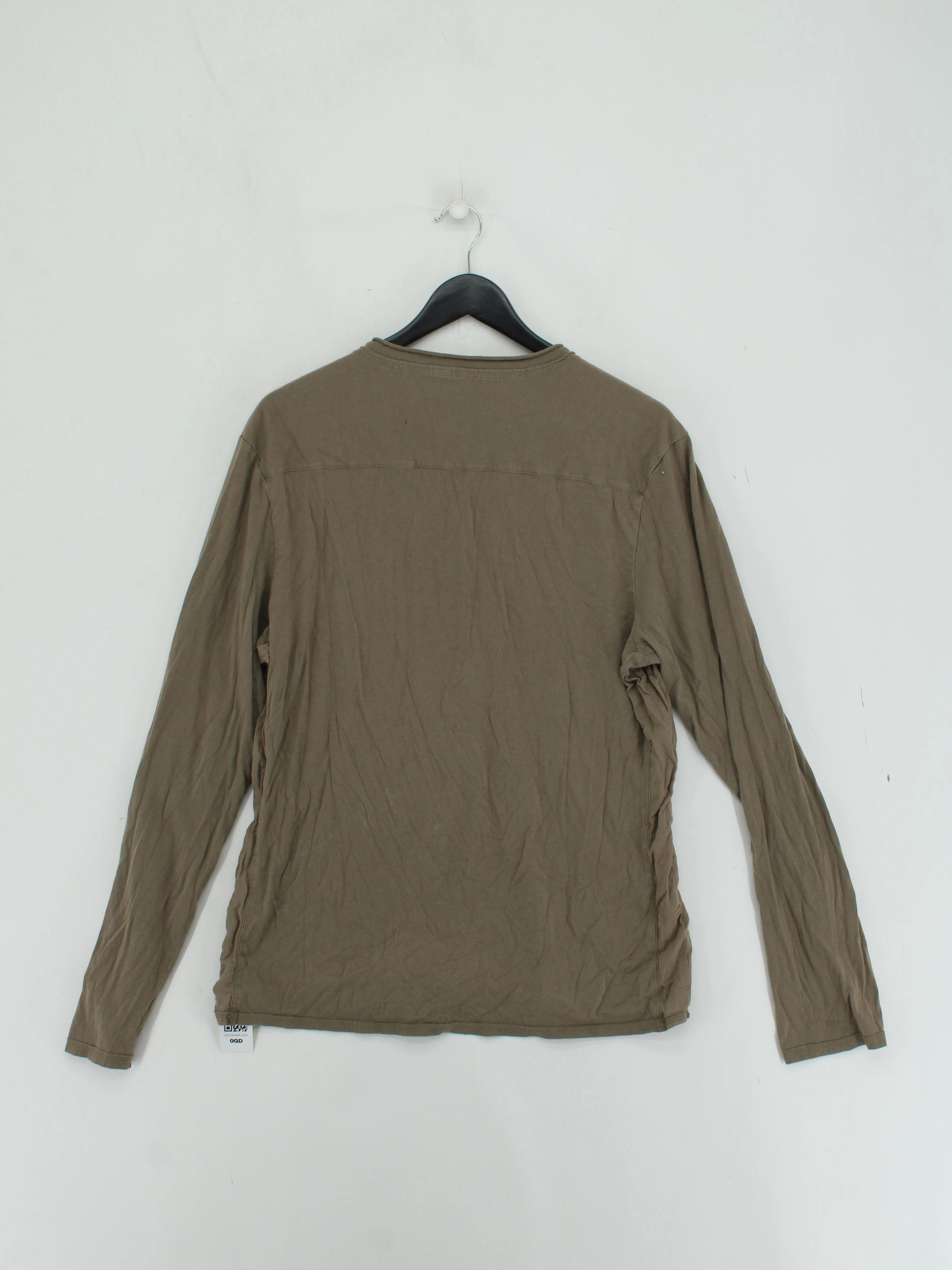 AllSaints Men's T-Shirt L Brown 100% Cotton Basic - Image 2