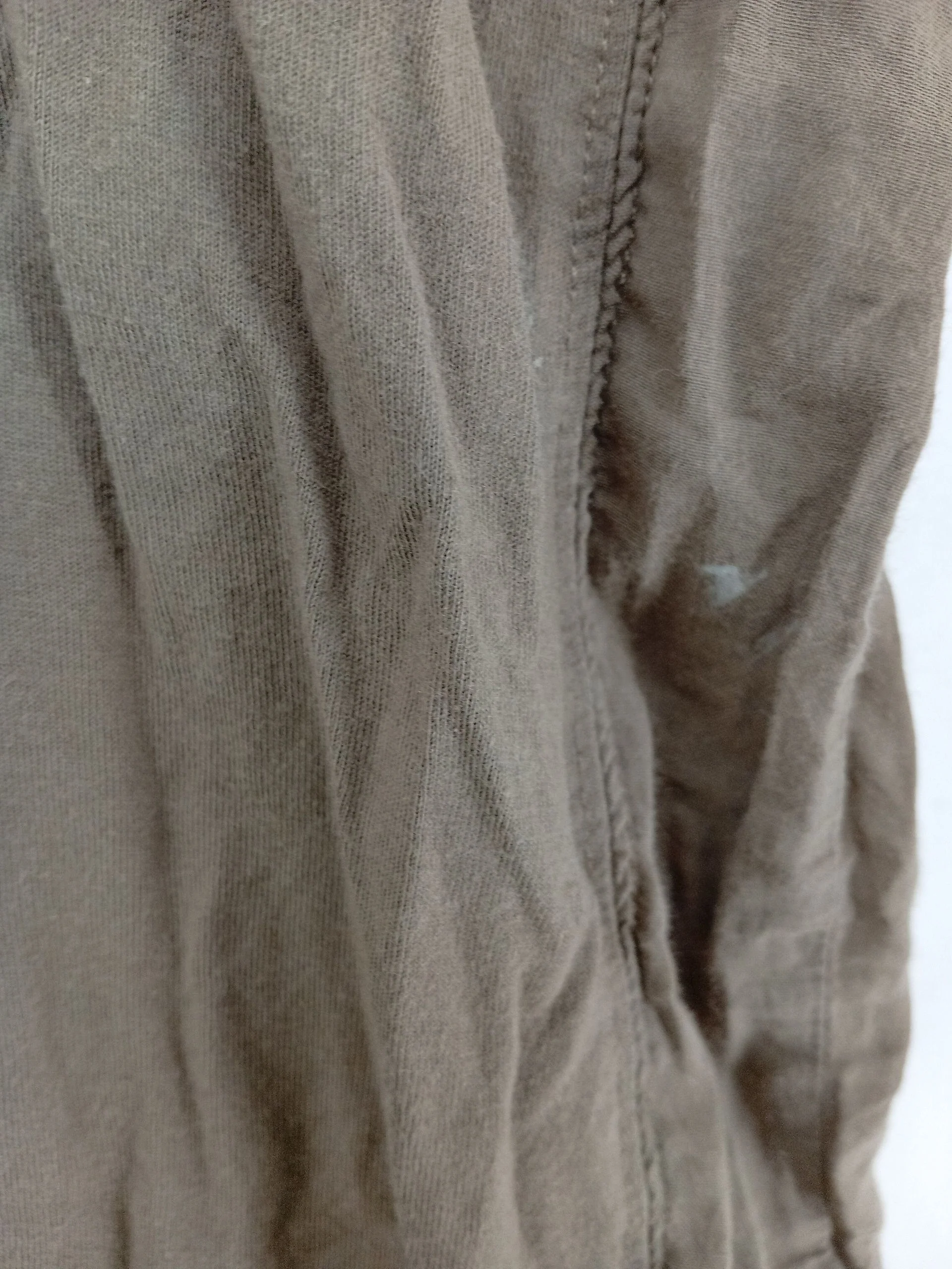 AllSaints Men's T-Shirt L Brown 100% Cotton Basic - Image 6
