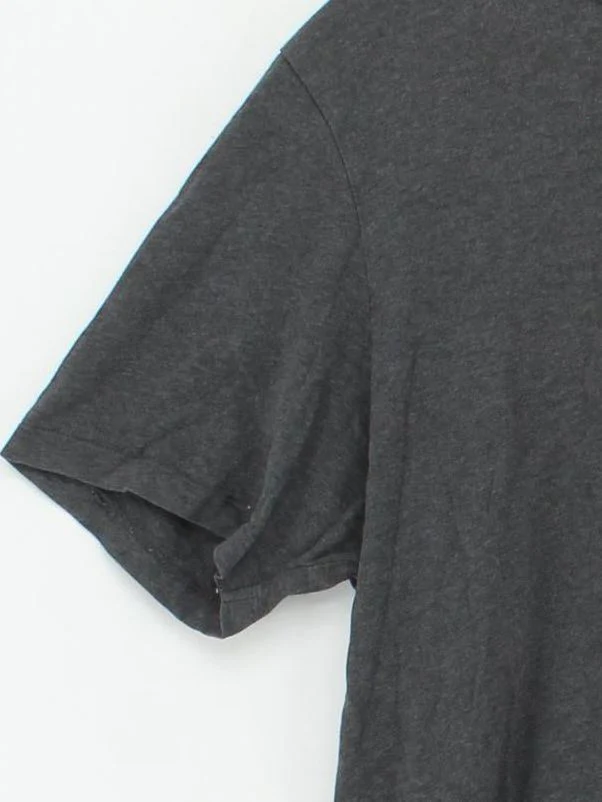 AllSaints Men's T-Shirt L Grey 100% Cotton Basic - Image 4