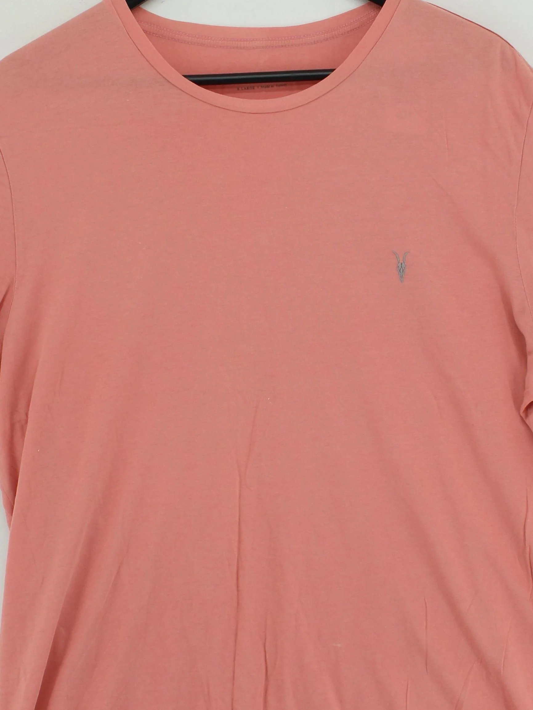 AllSaints Men's T-Shirt L Orange 100% Cotton Basic - Image 3